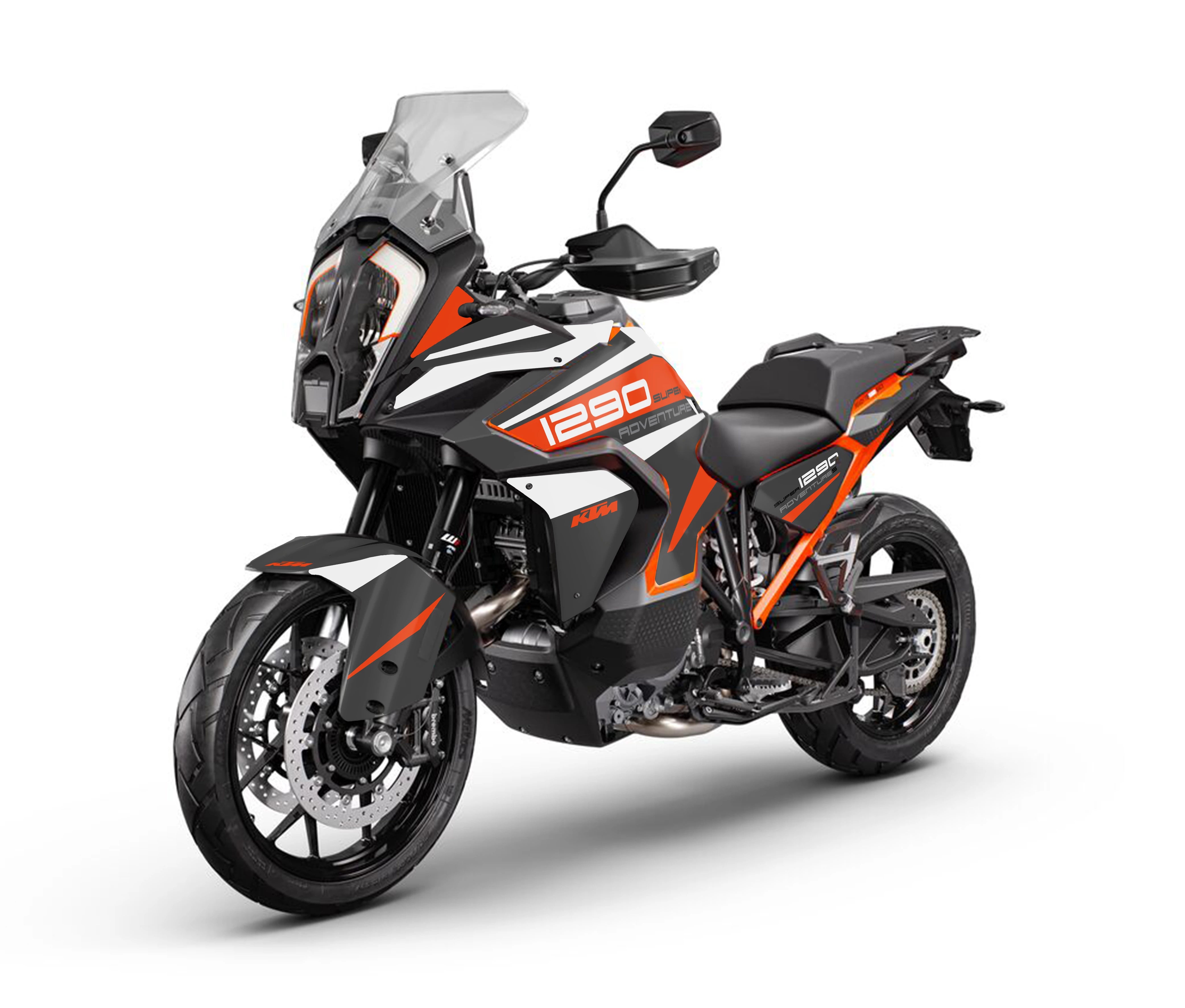 KTM Super Adventure 1290 white graphics kit – Zamode