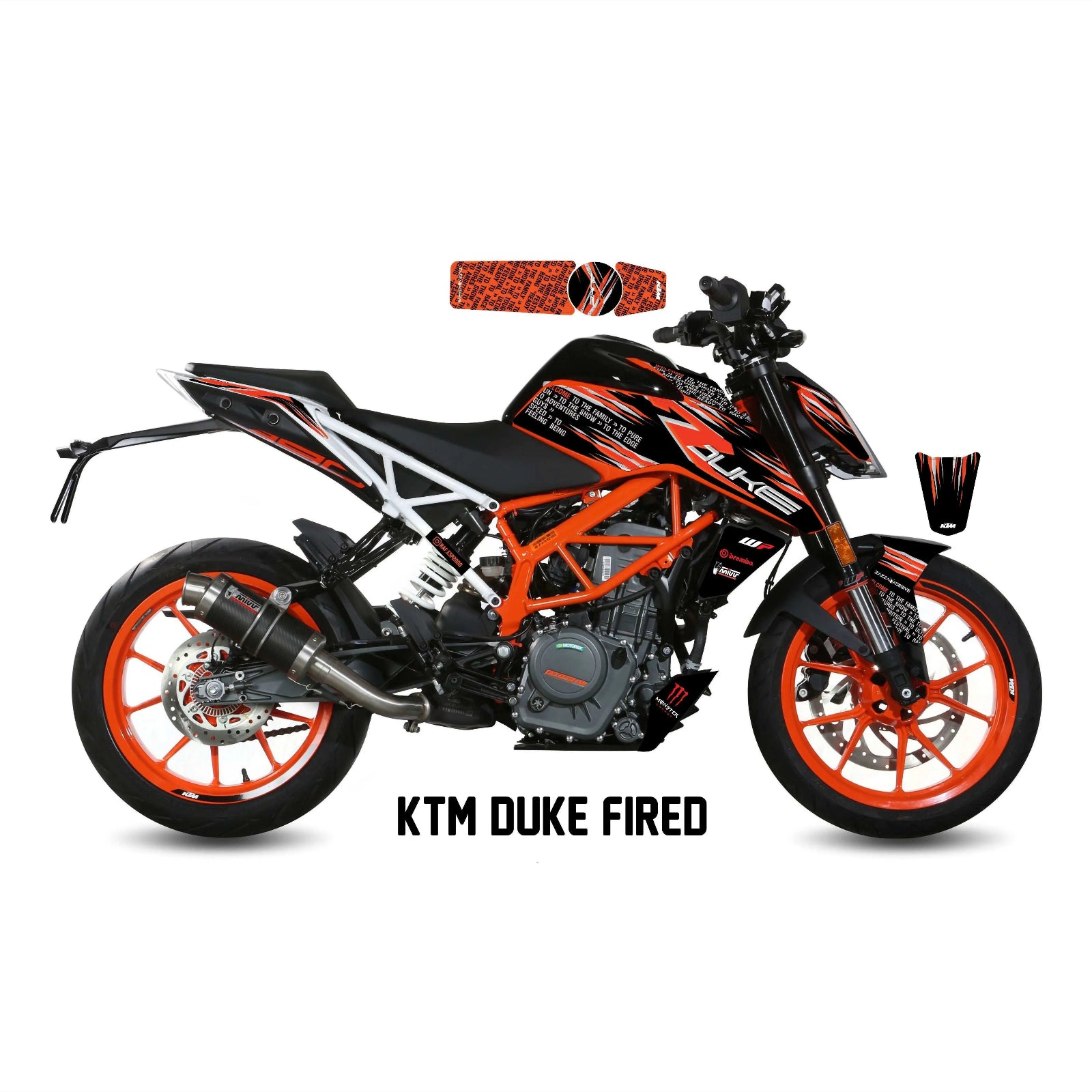 graphic kit for ktm duke 125 / 390 Fired – Zamode graphic kit for ktm duke 125 / 390 Fired – Zamode