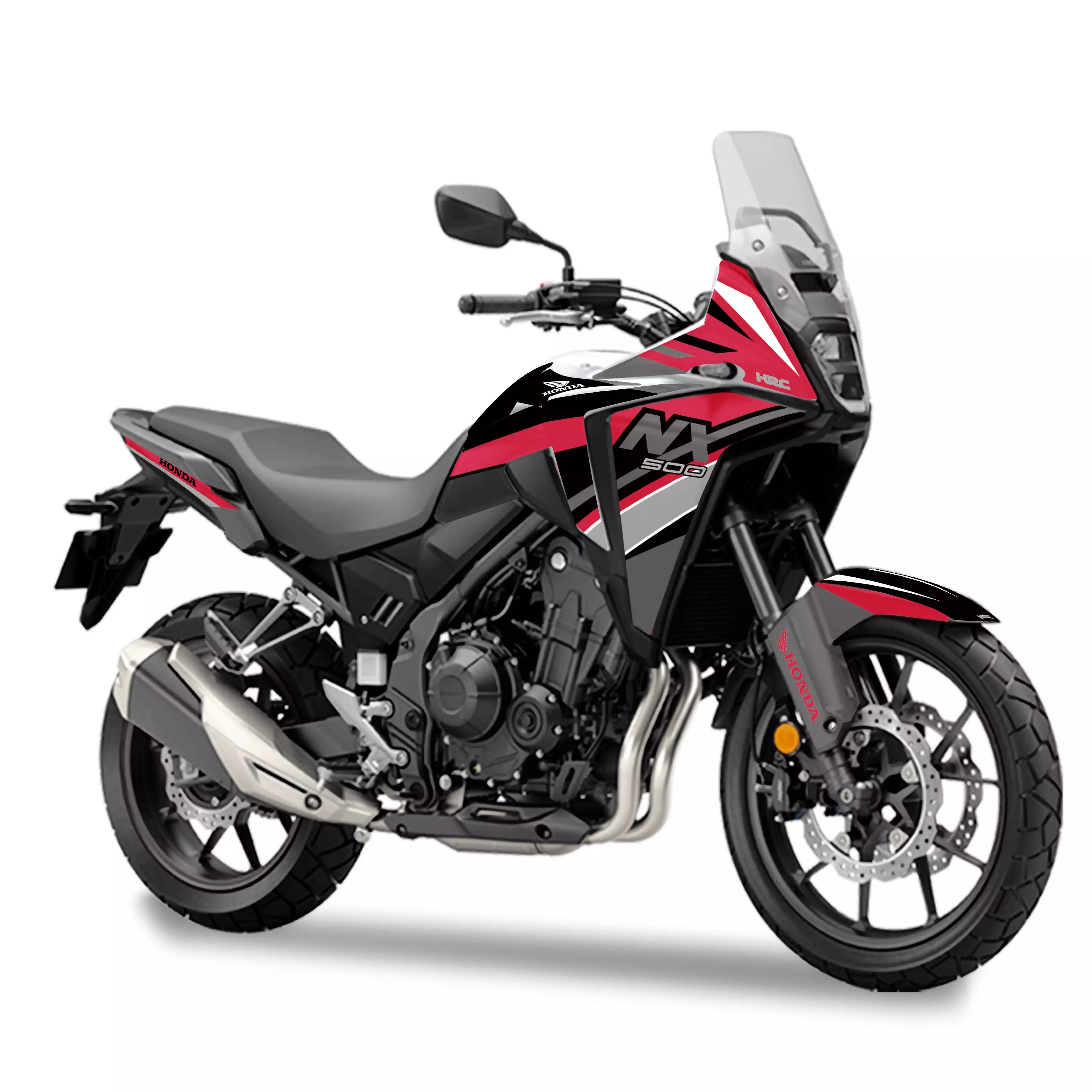 kit grafiche per Honda NX 500 rosso grigio nero