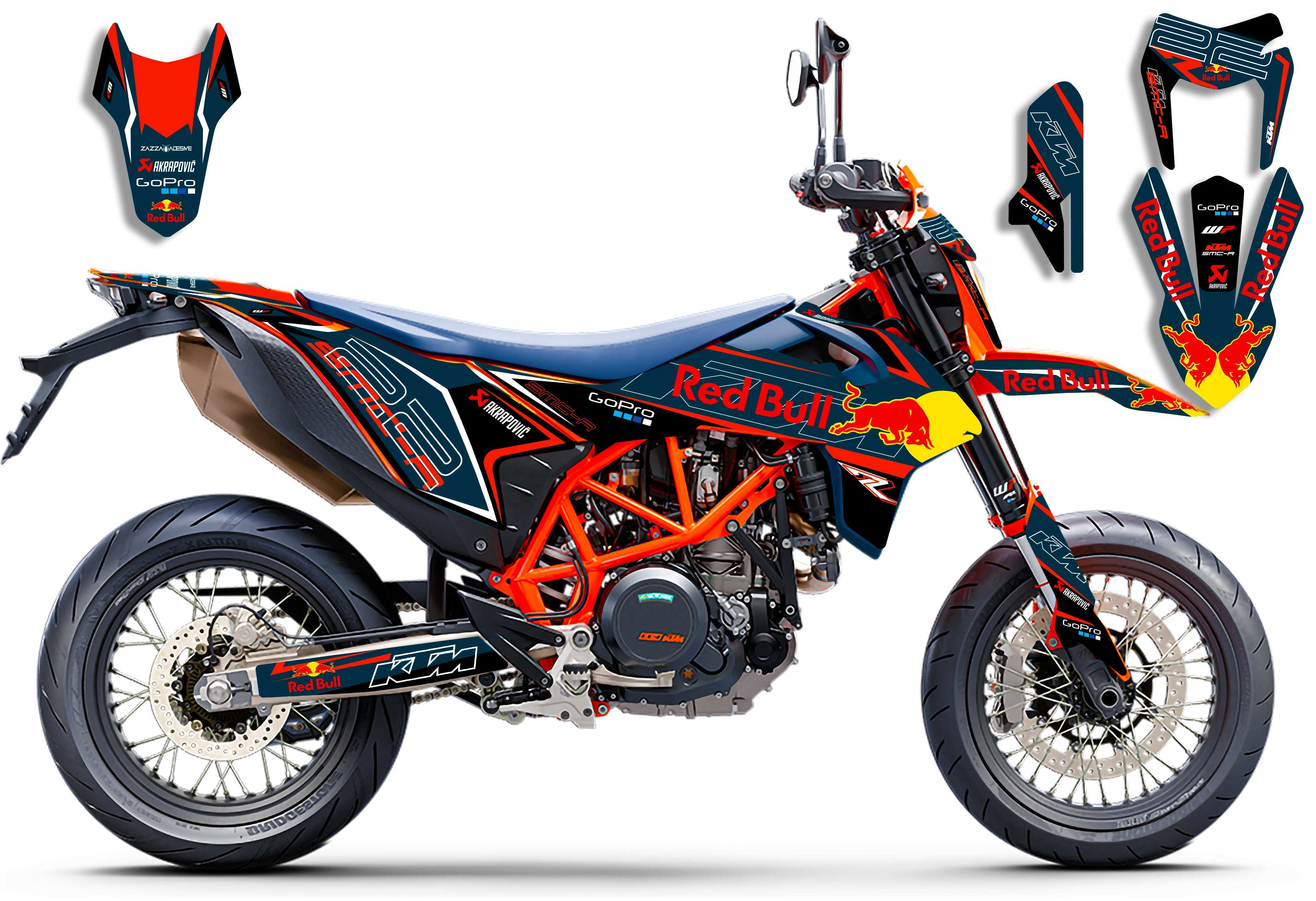 KTM SMC-R 690 Rb blue graphic kit 2019 - 2024 – Zamode