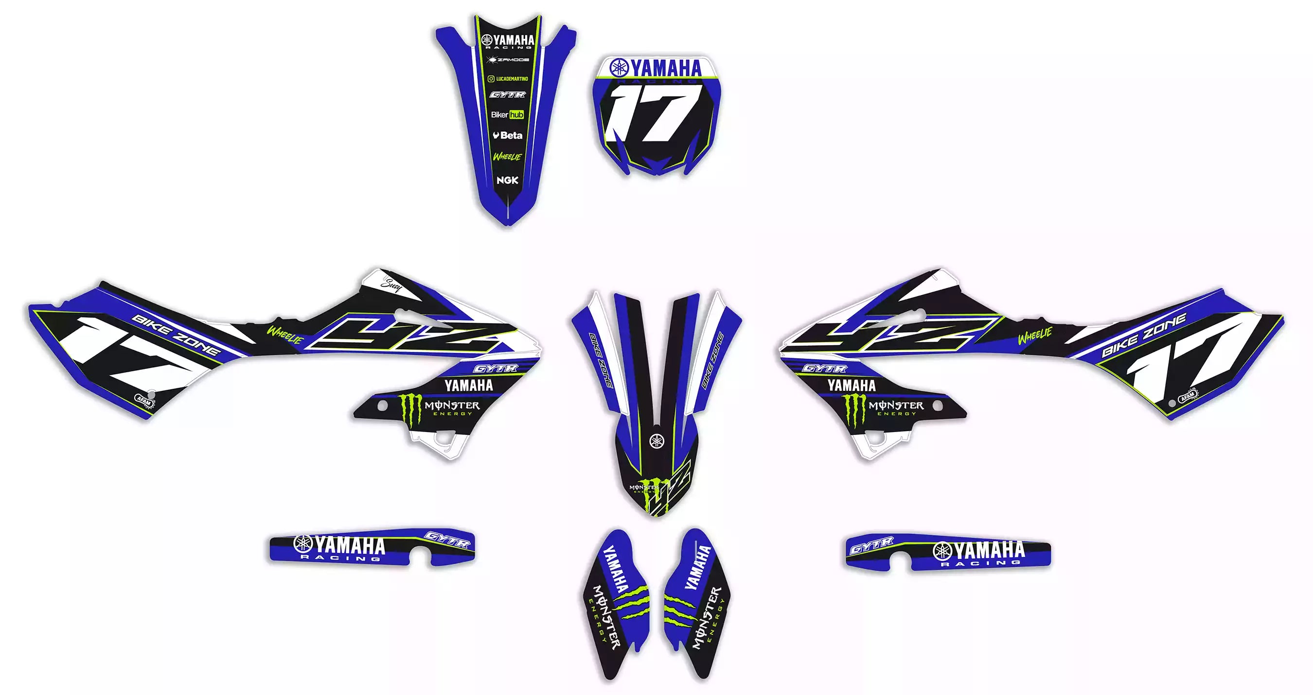 Graphic kits for YAMAHA YZ 125/250 2022/2024 – Zamode