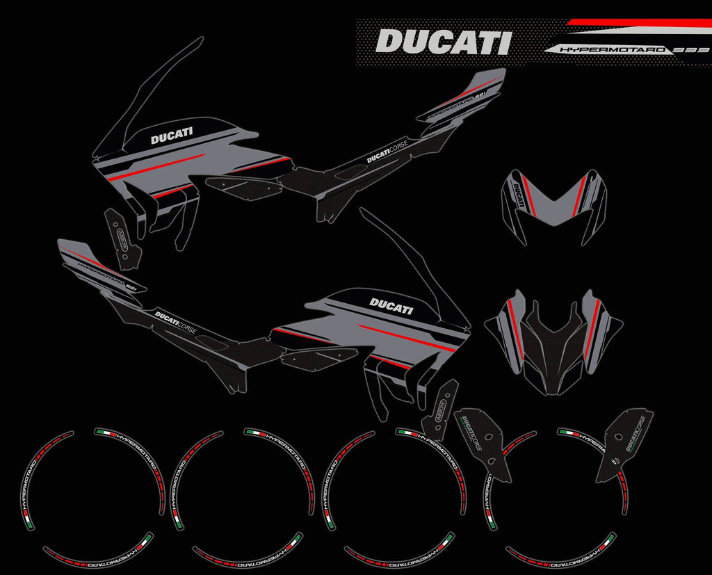 kit grafiche Ducati hypermotard 821 / 939 - Zamode