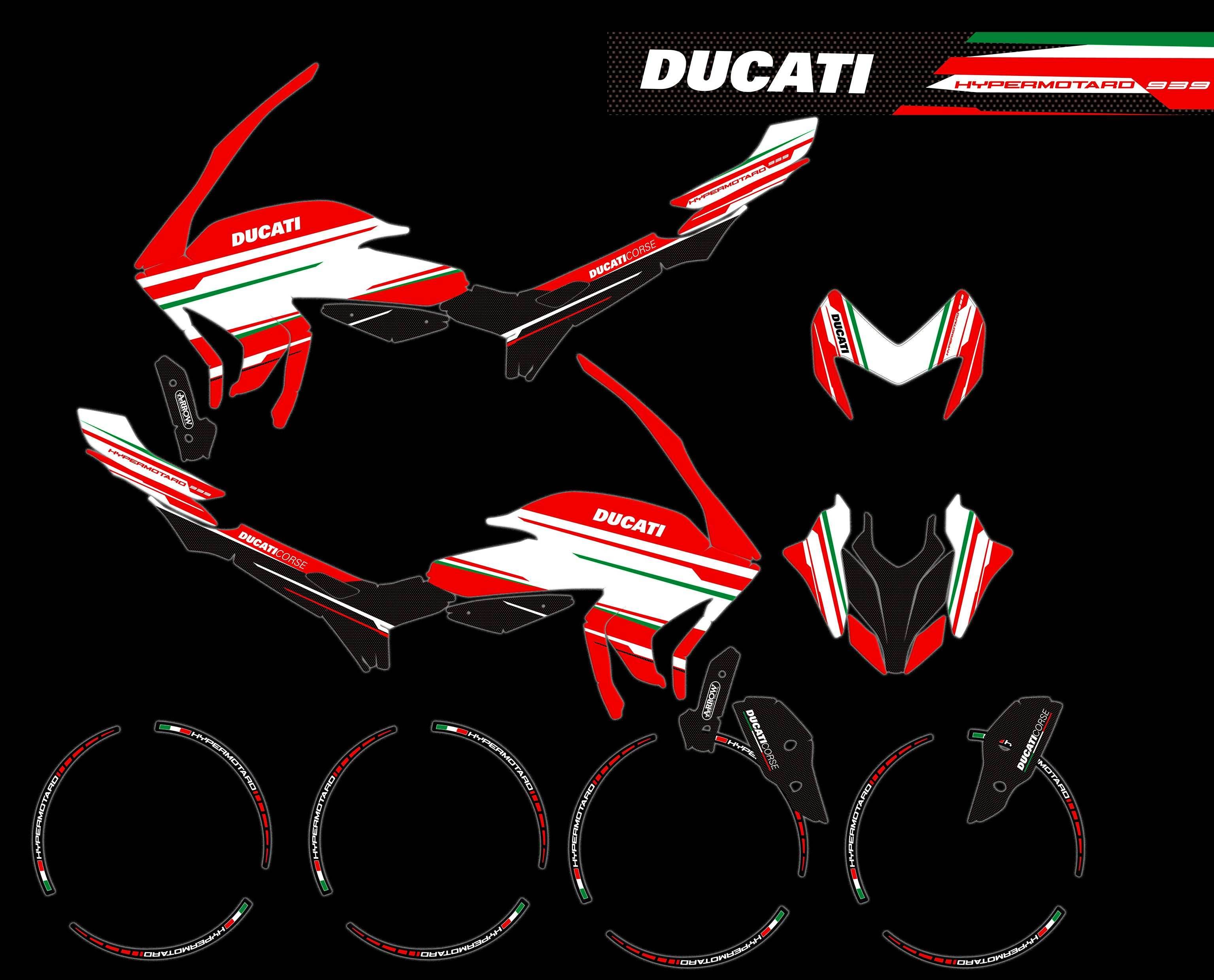 kit grafiche Ducati hypermotard 821 / 939 italia - Zamode