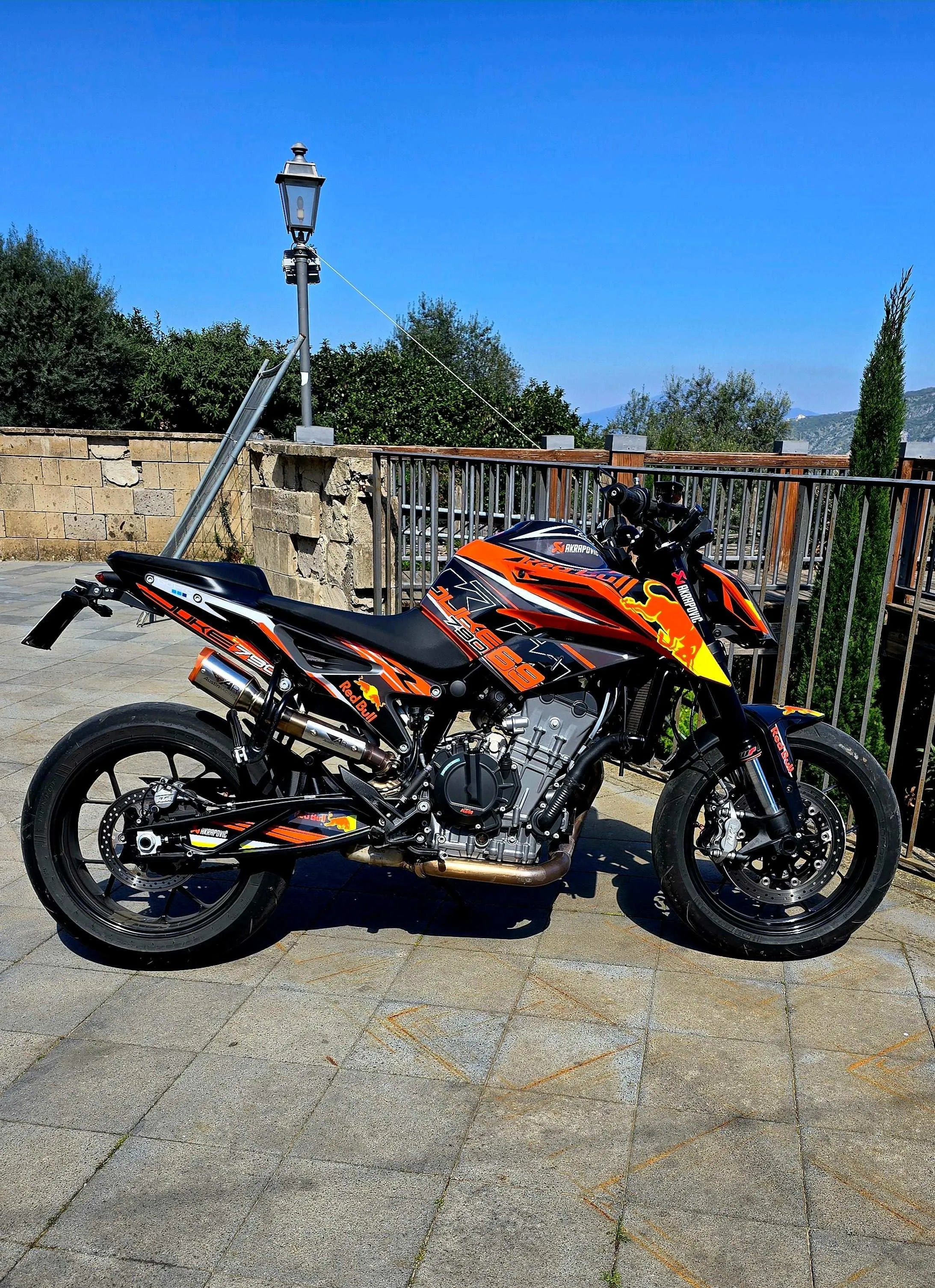 kit grafiche per ktm duke 790  / 890 Rb Nero  Arancio