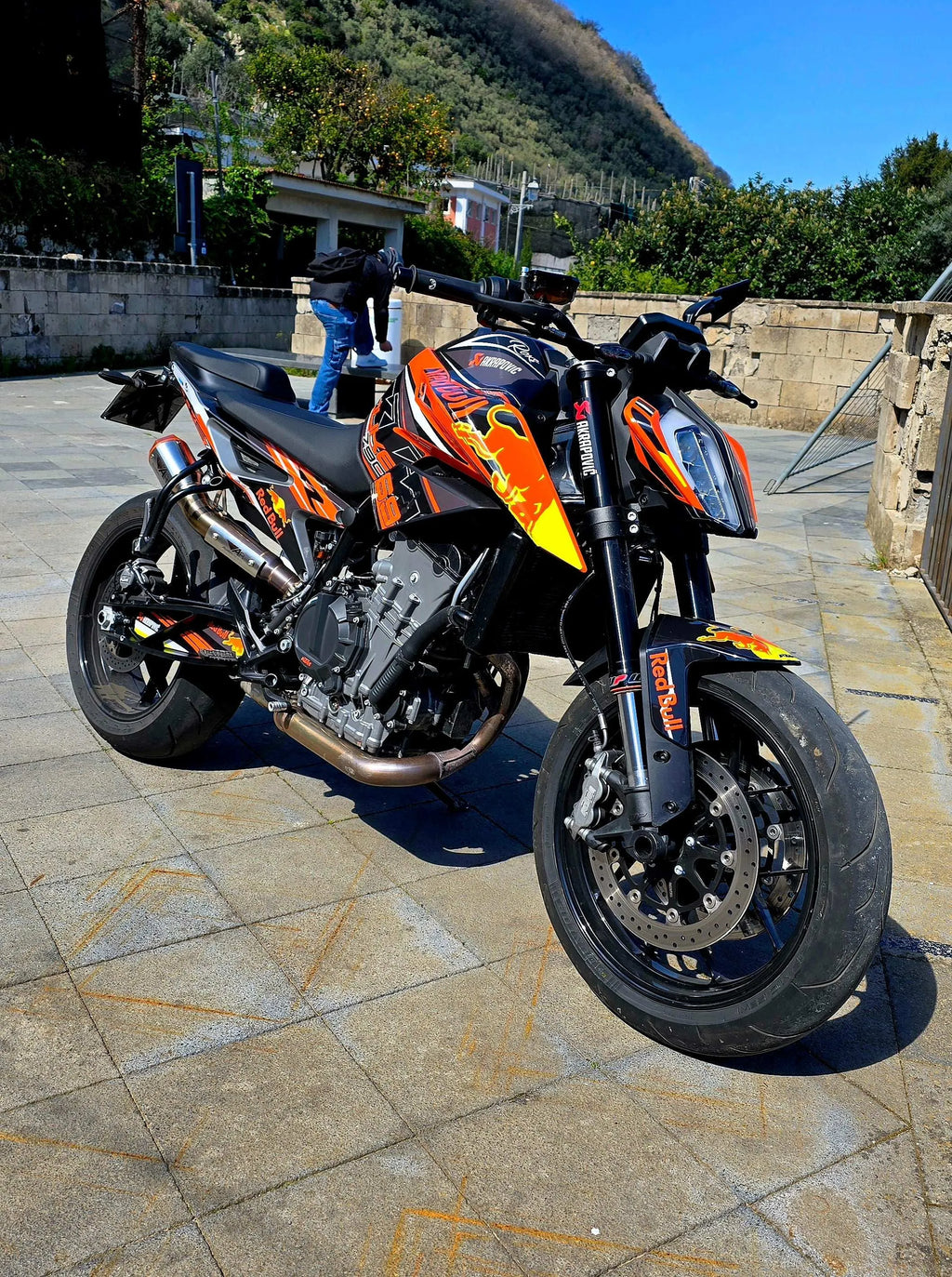 kit grafiche per ktm duke 790  / 890 Rb Nero  Arancio