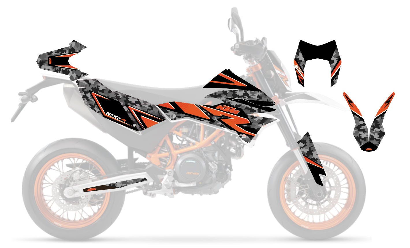 kit grafiche smc 690 2012 - 2018 camo