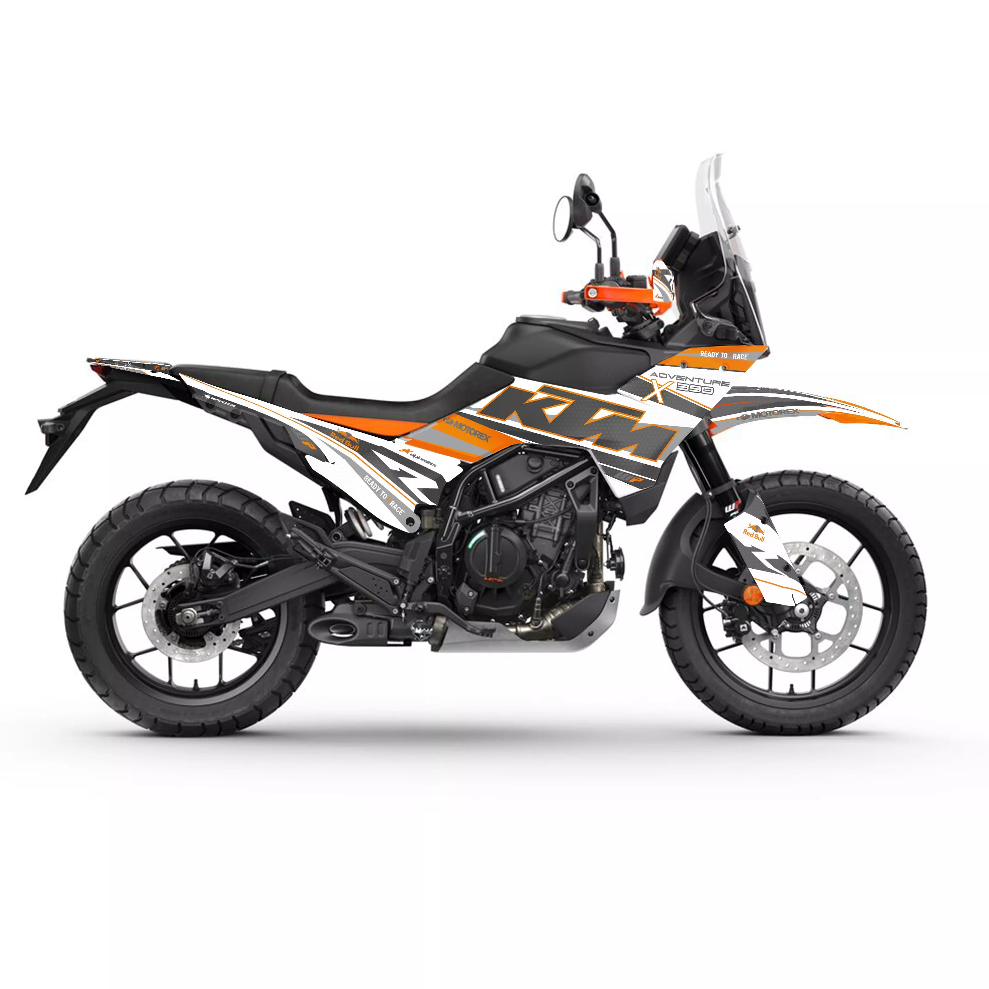 kit gráfico ORION BLANCO para KTM 390 ADVENTURE X o R 2025 2026