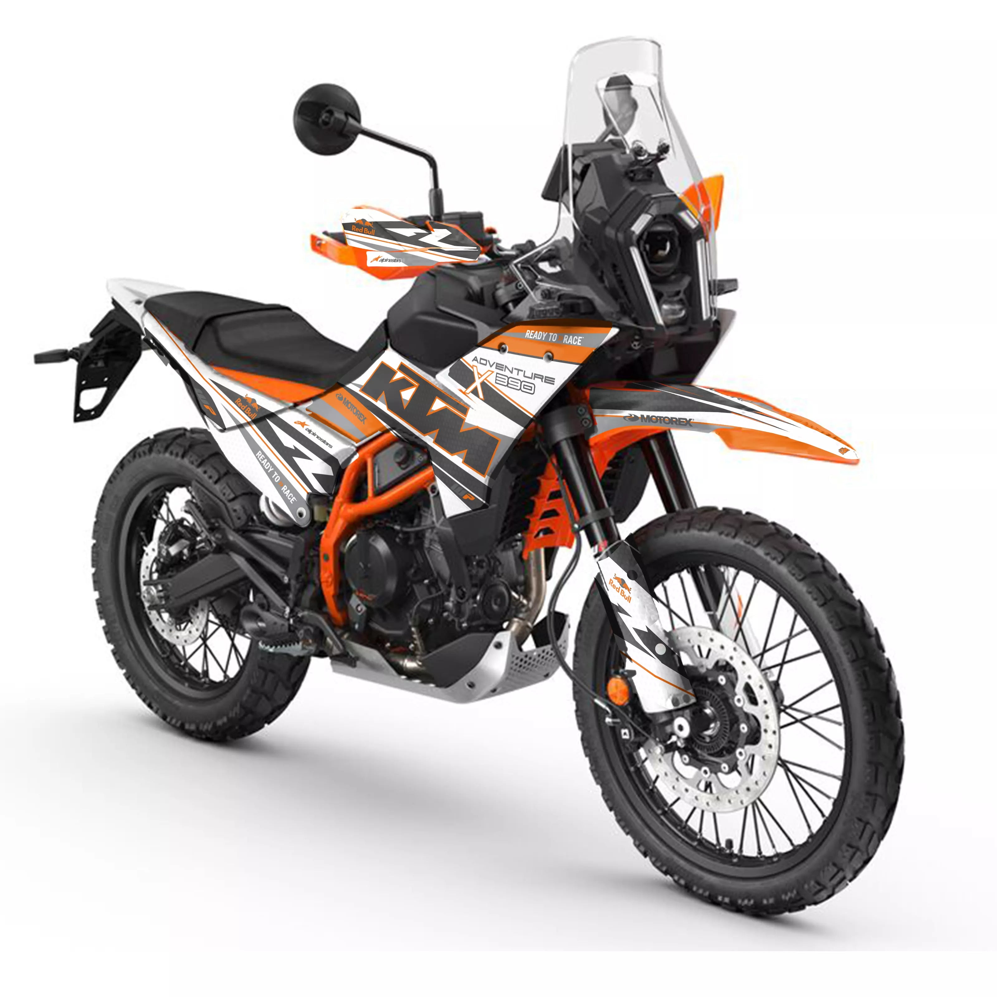 kit gráfico ORION BLANCO para KTM 390 ADVENTURE X o R 2025 2026