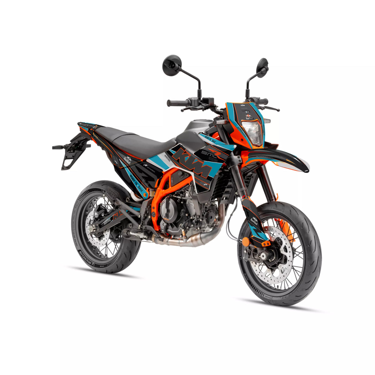 kit grafiche ORION NERO AZZURRO per ktm 390 SMC-R ENDURO-R 2025 2026