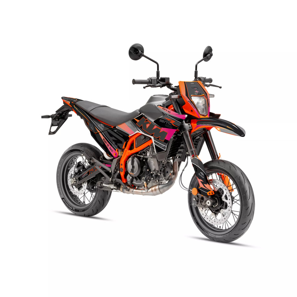 kit grafiche ORION NERO FUCSIA per ktm 390 SMC-R ENDURO-R 2025 2026
