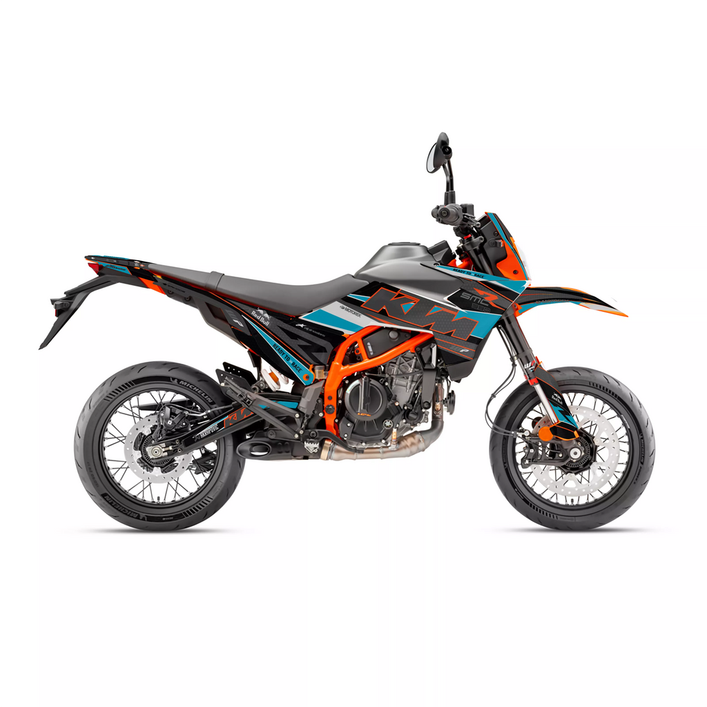 kit grafiche ORION NERO AZZURRO per ktm 390 SMC-R ENDURO-R 2025 2026