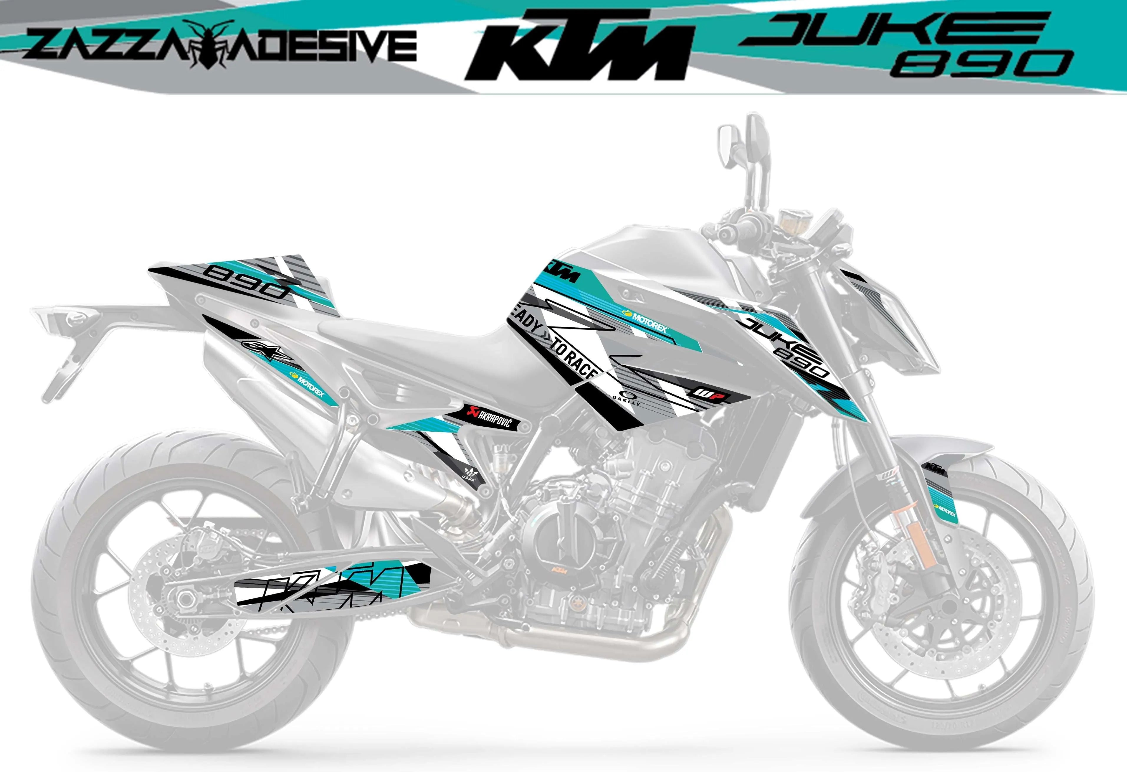 kit grafiche per ktm duke 790 / 890 Júzi verde