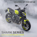 kit grafiche per YAMAHA mt 09 2024 - 2025 shark (giallo monster)