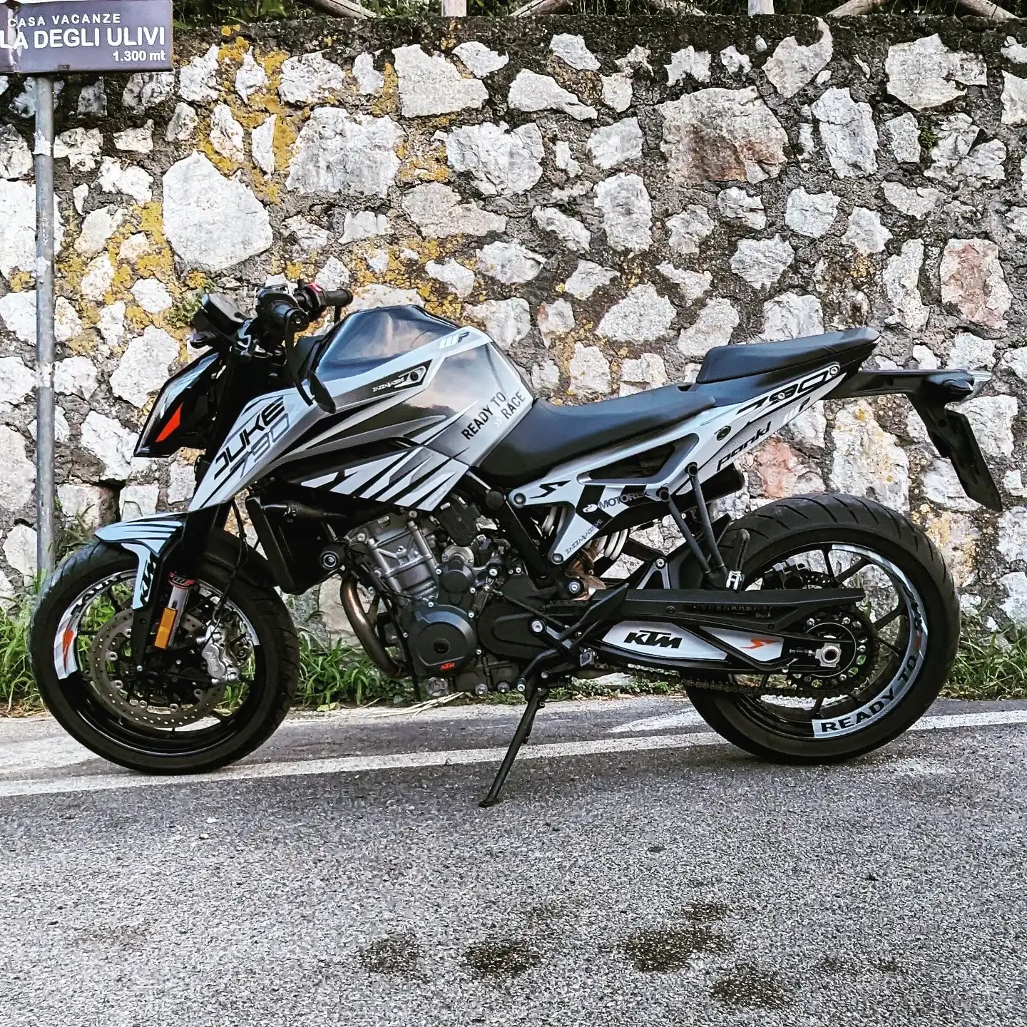 kit grafiche per ktm duke 790  / 890 gray blade