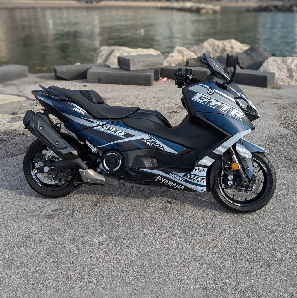 kit grafiche Yamaha T-Max 2022 - 2025 Blu grigio - Zamode
