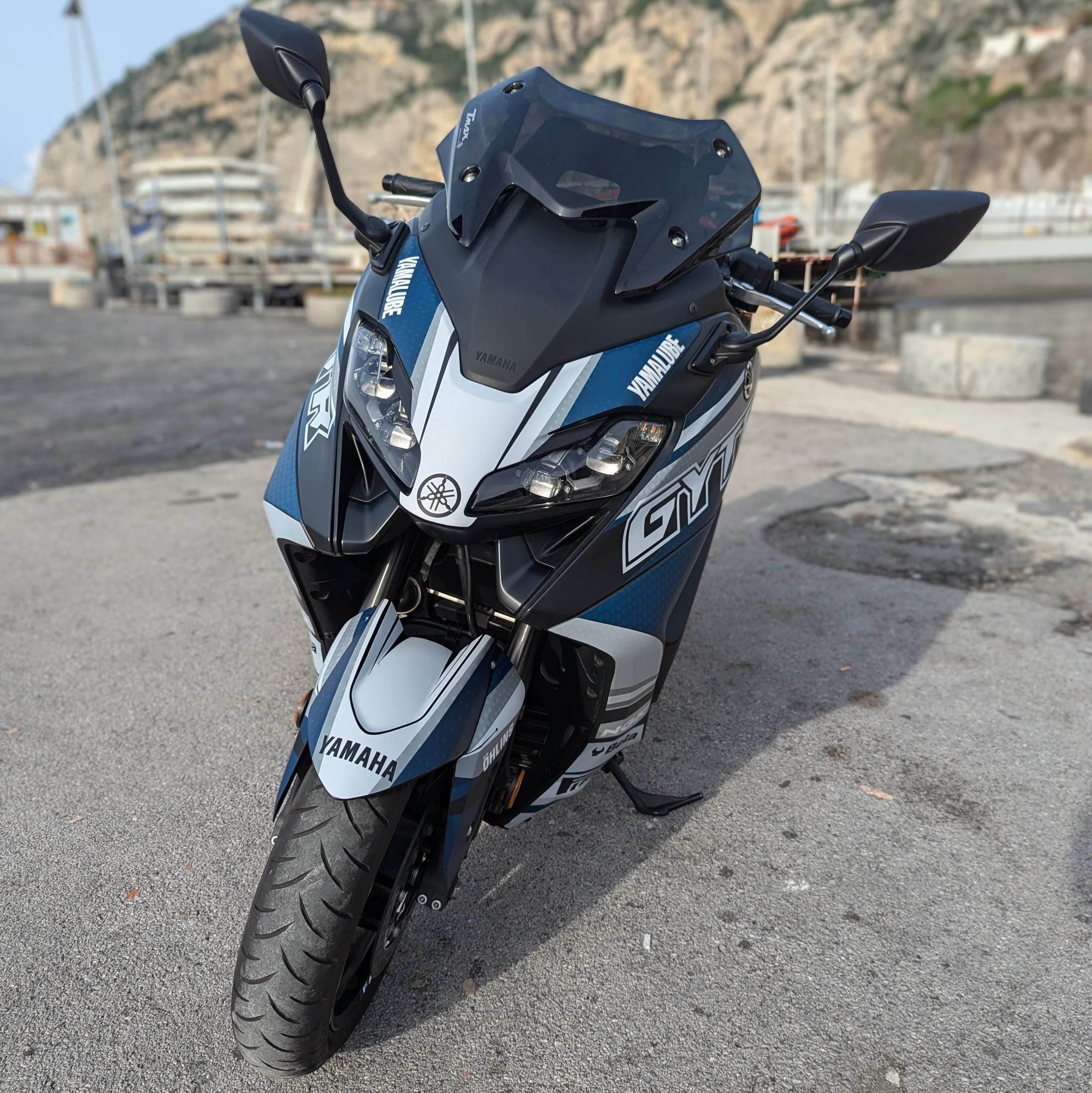 kit grafiche Yamaha T-Max 2022 - 2025 Blu grigio - Zamode