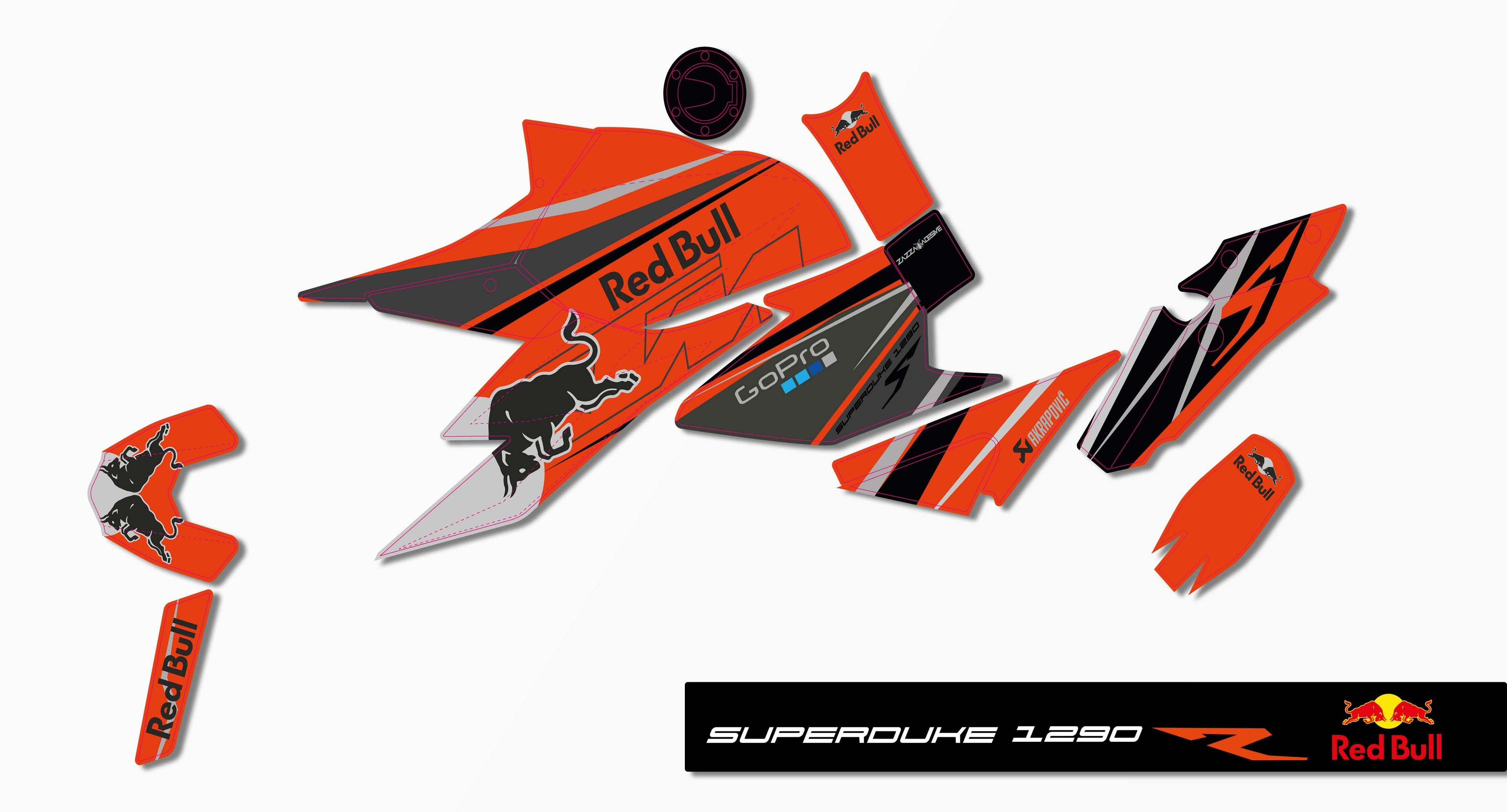 kit grafiche superduke 1290 r RB arancio