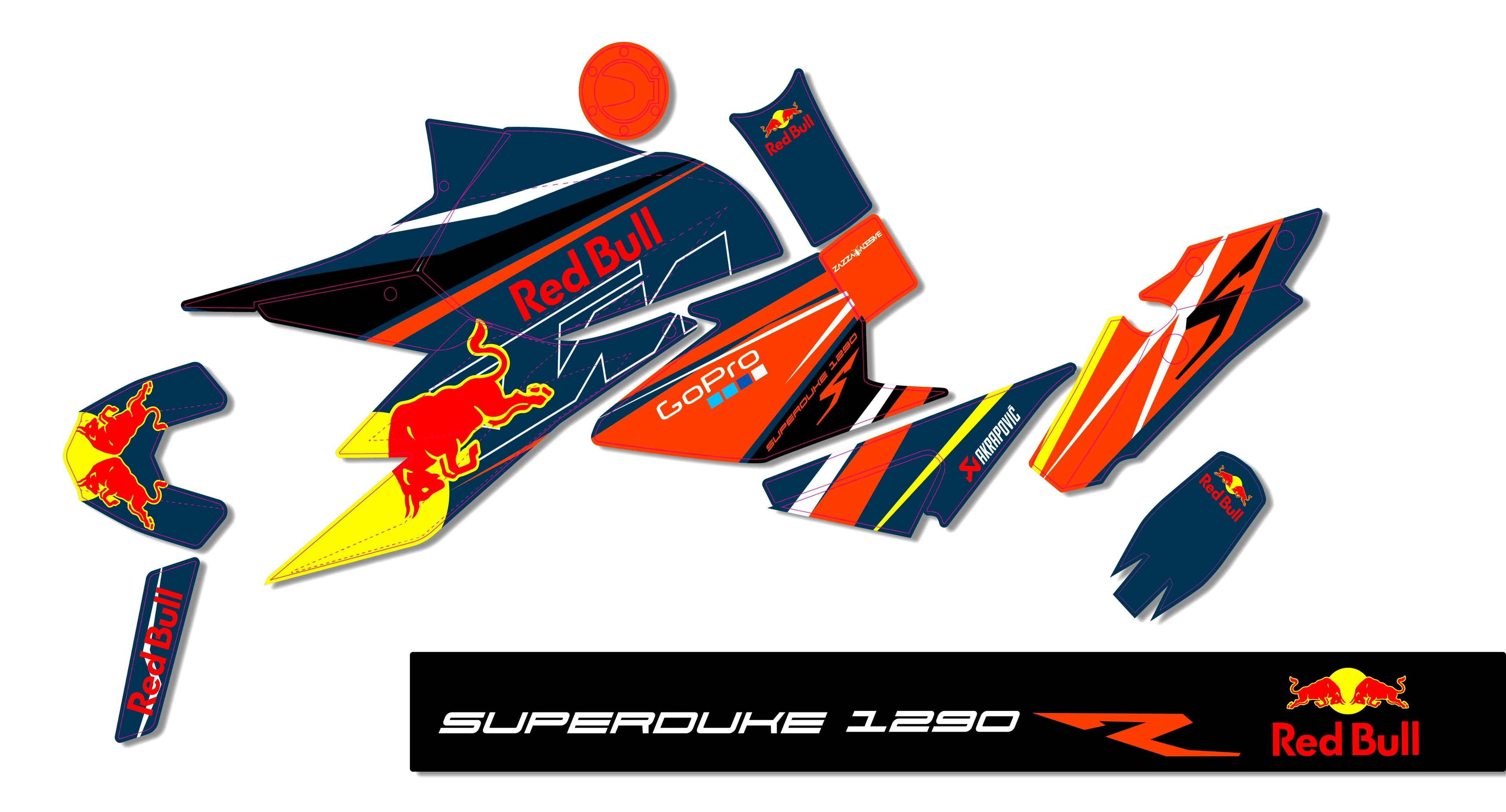 kit grafiche superduke 1290 r RB blu