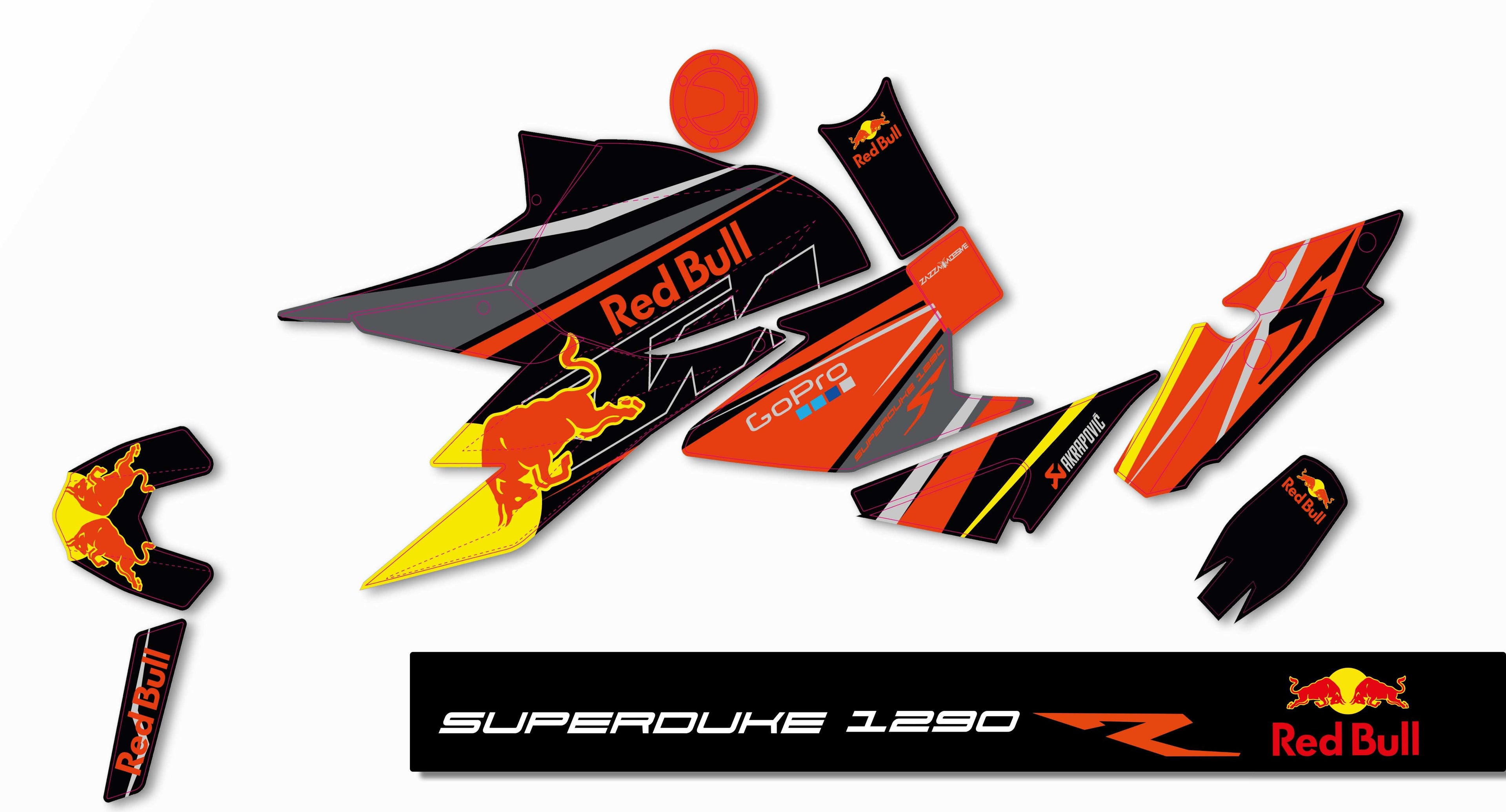 kit grafiche superduke 1290 r RB nero