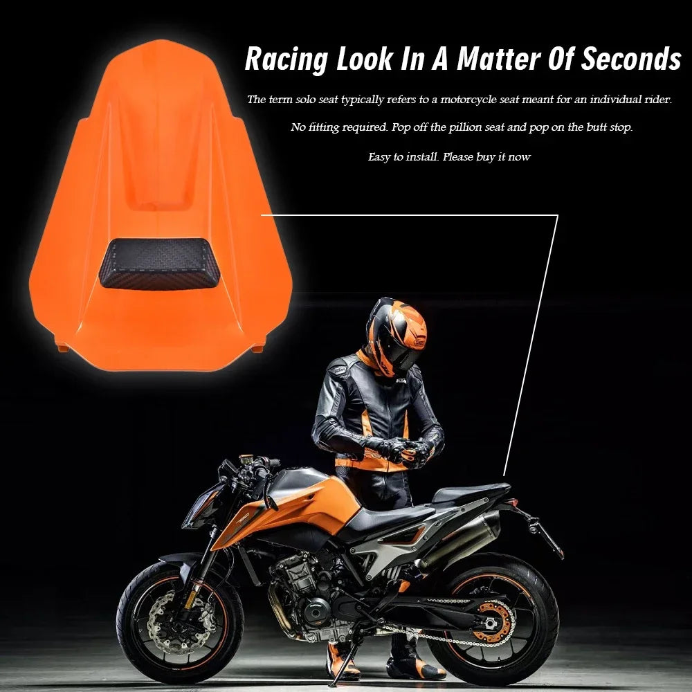 For KTM Duke 790 Duke790 Single Solo Seat Cover Rear Pillion Passenger Seat Cover Cowl Fairing Motorcycles Accessories 2018-2024