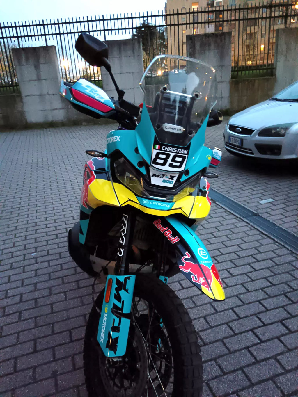 Graphic kit for CFMOTO 800 MT-X RB Light Blue