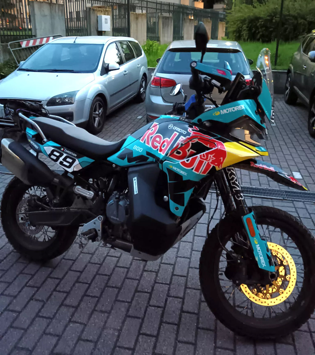 Graphic kit for CFMOTO 800 MT-X RB Light Blue