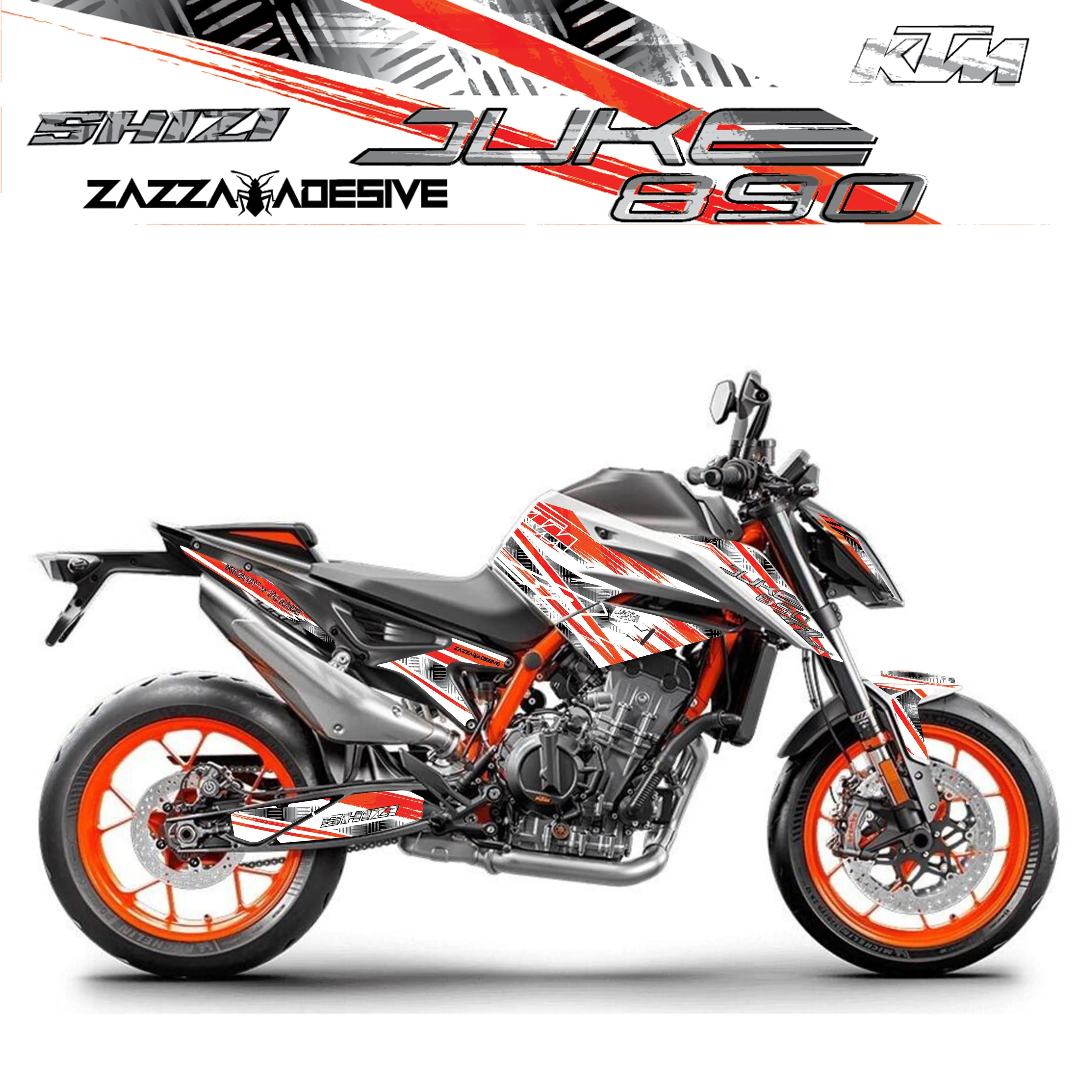 kit grafiche per ktm duke 790 / 890  Shìzi white
