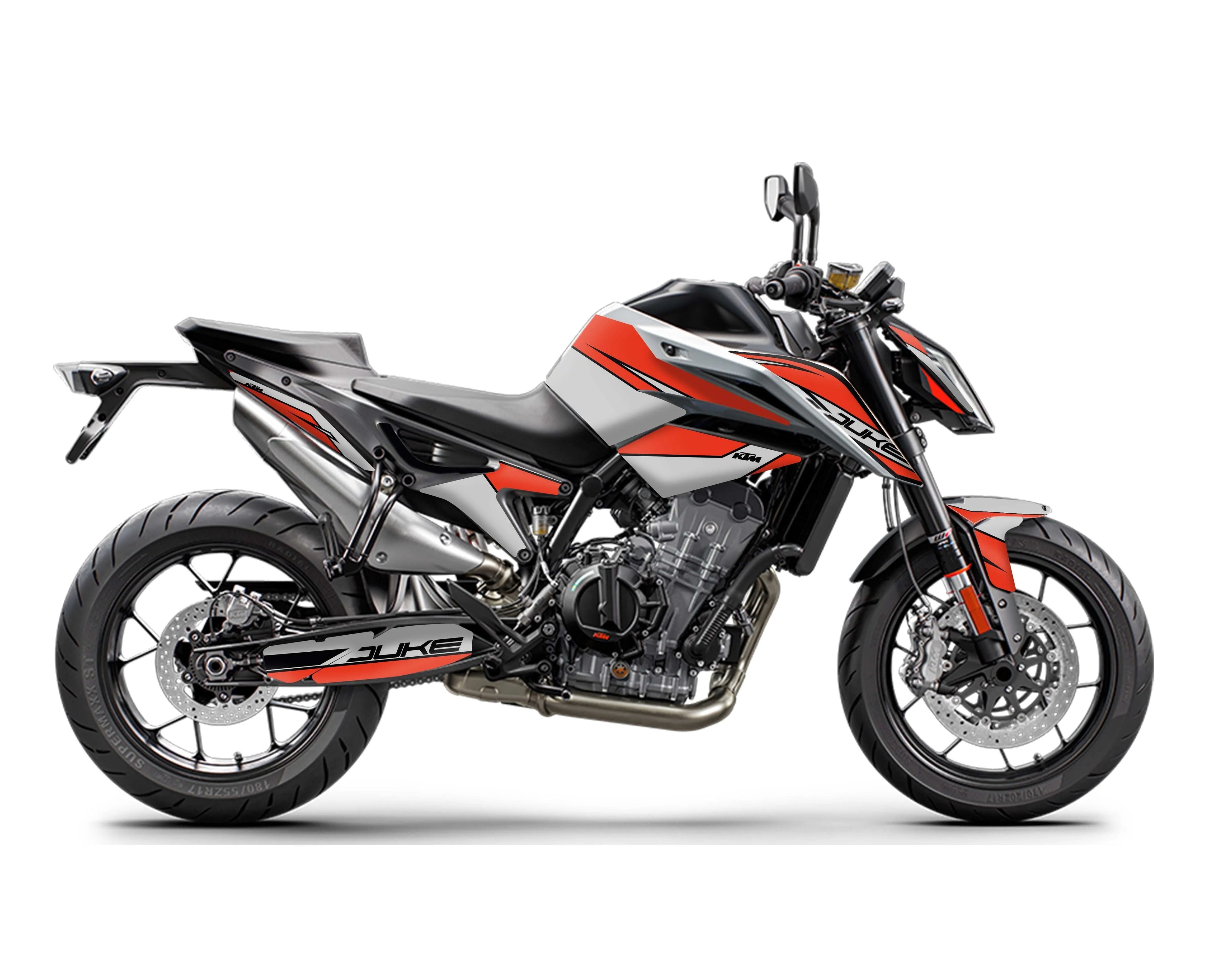 kit grafiche per ktm duke 790 / 890  Fast gray