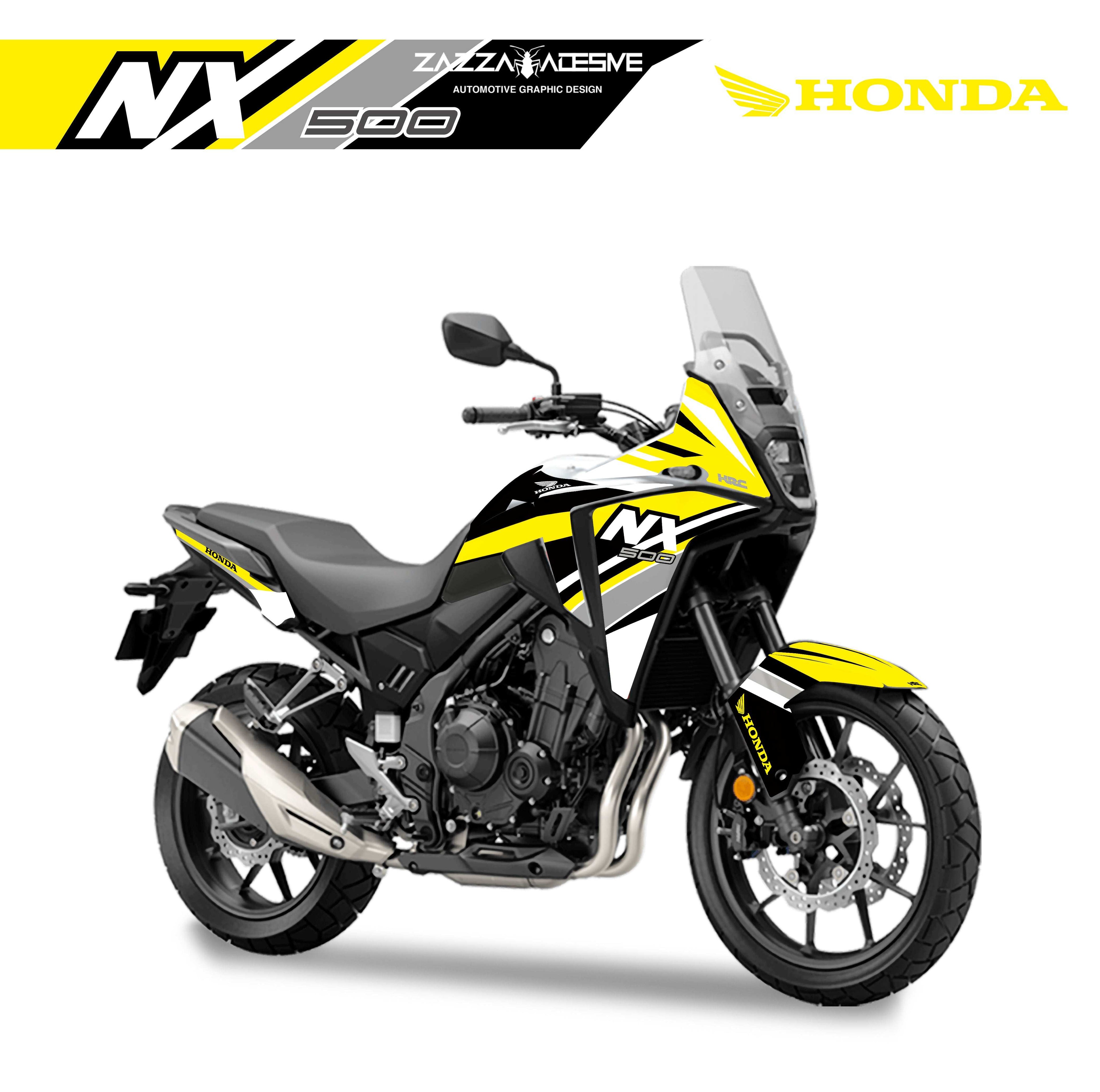 kit grafiche per Honda NX 500 giallo grigio