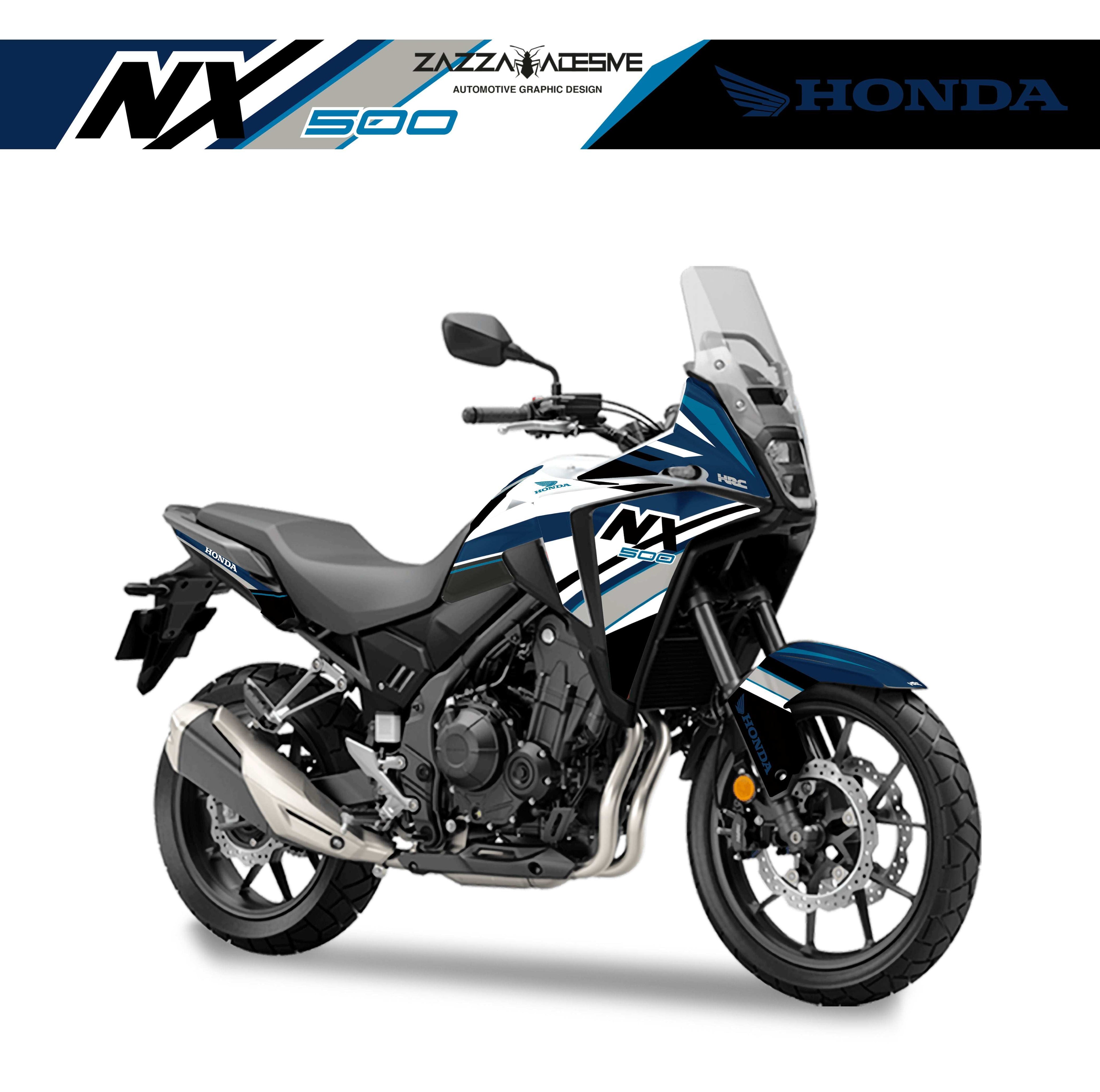 kit grafiche per Honda NX 500 blu azzurro