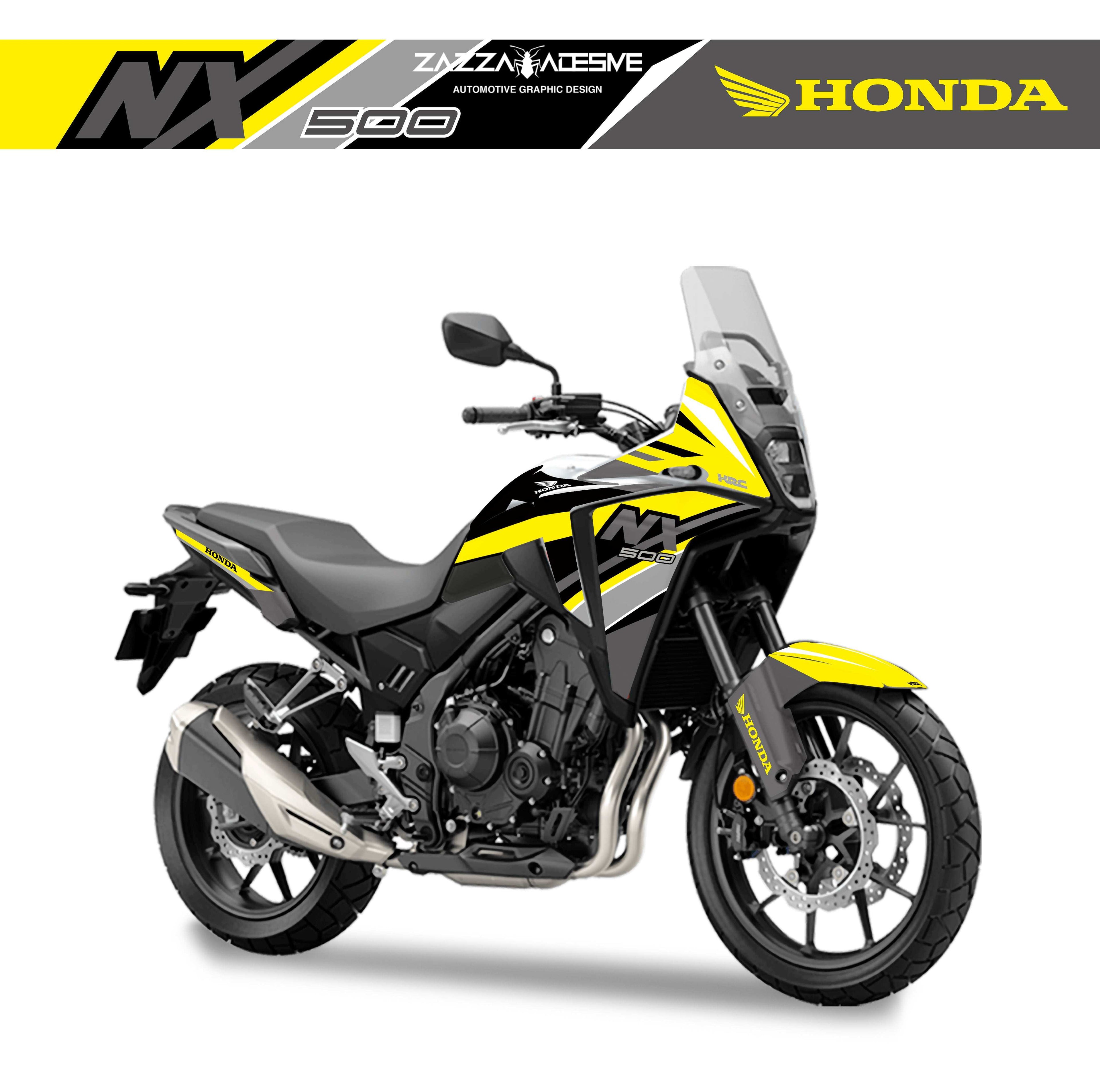 kit grafiche per Honda NX 500 giallo grigio nero