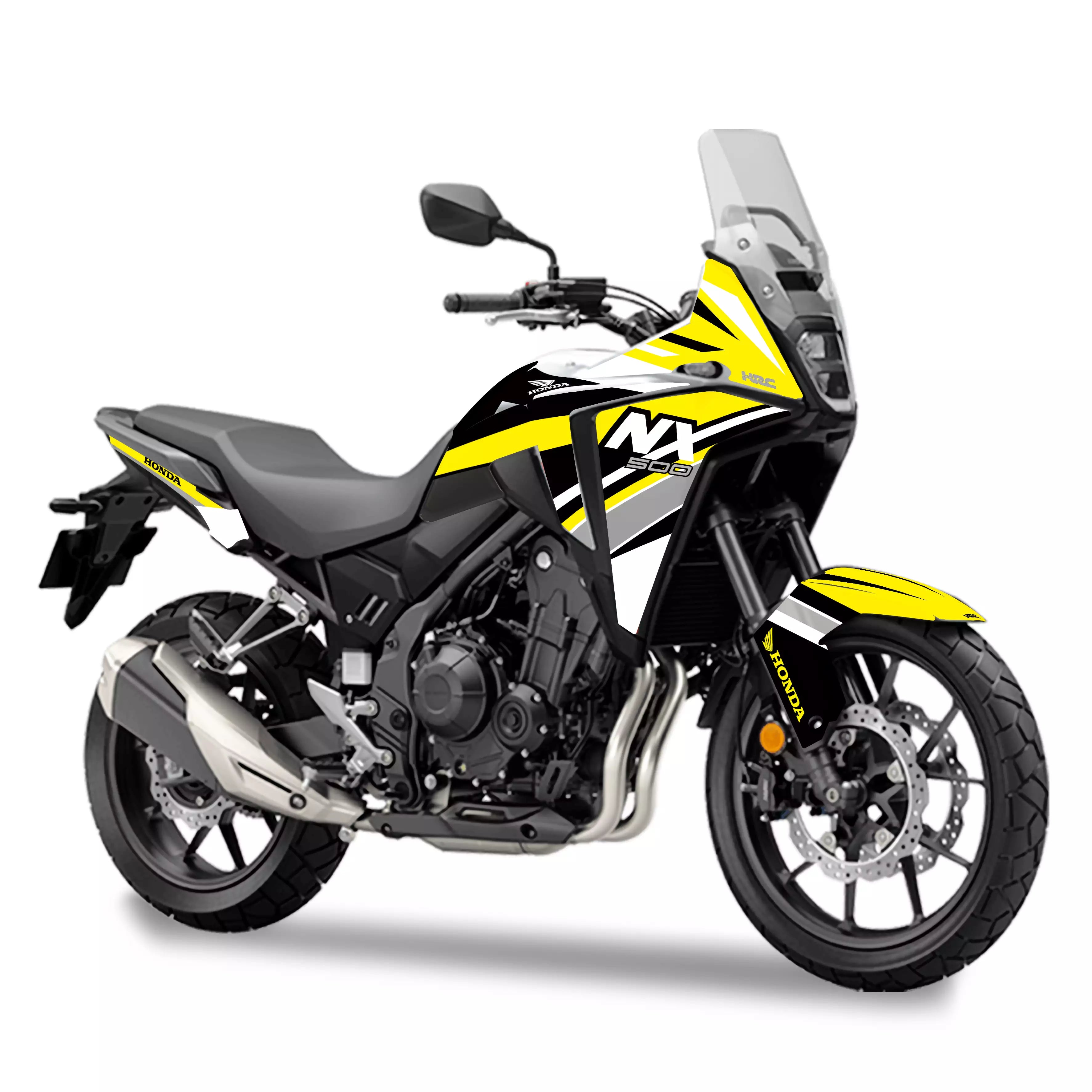 kit grafiche per Honda NX 500 giallo grigio