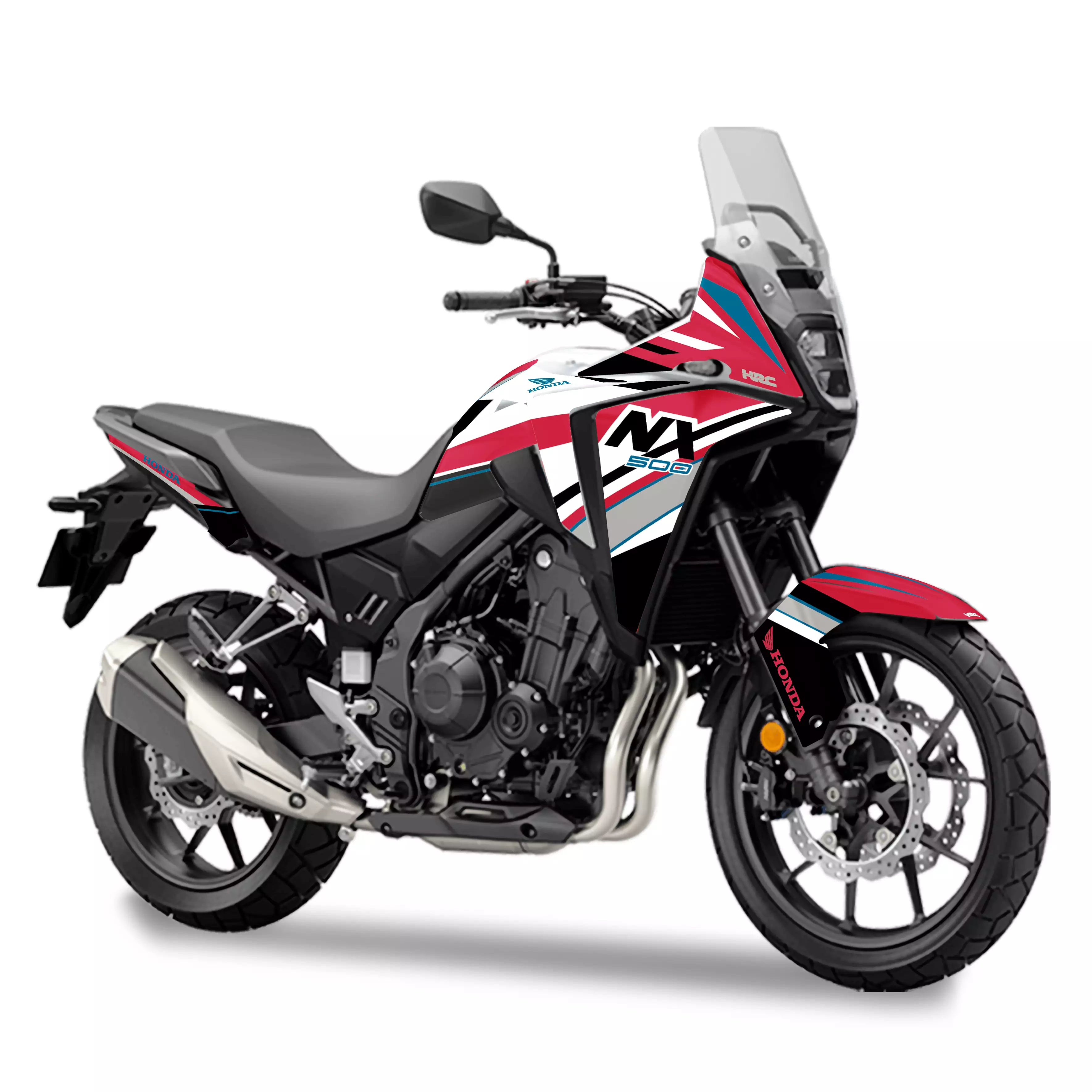 kit grafiche per Honda NX 500 rosso azzurro