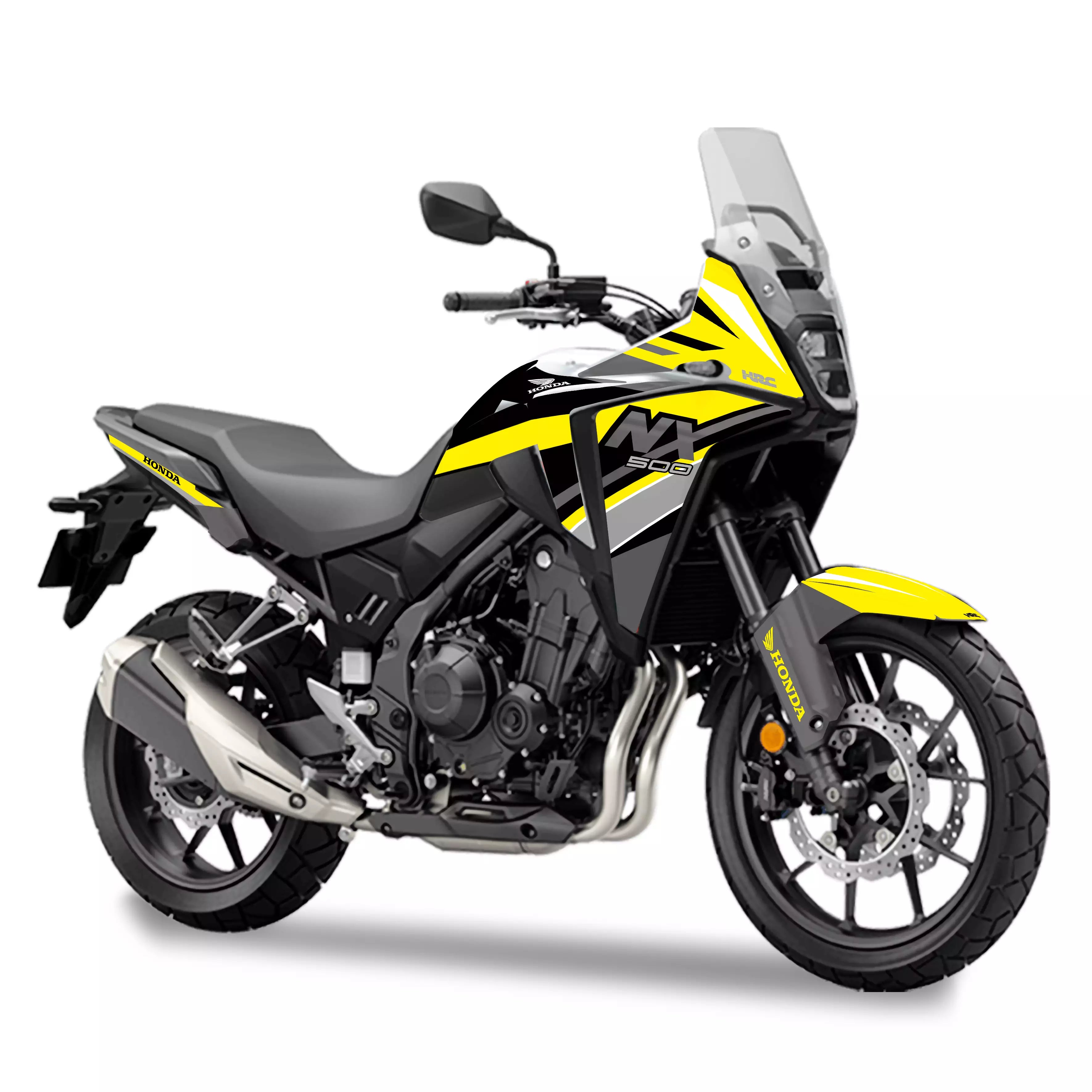 kit grafiche per Honda NX 500 giallo grigio nero