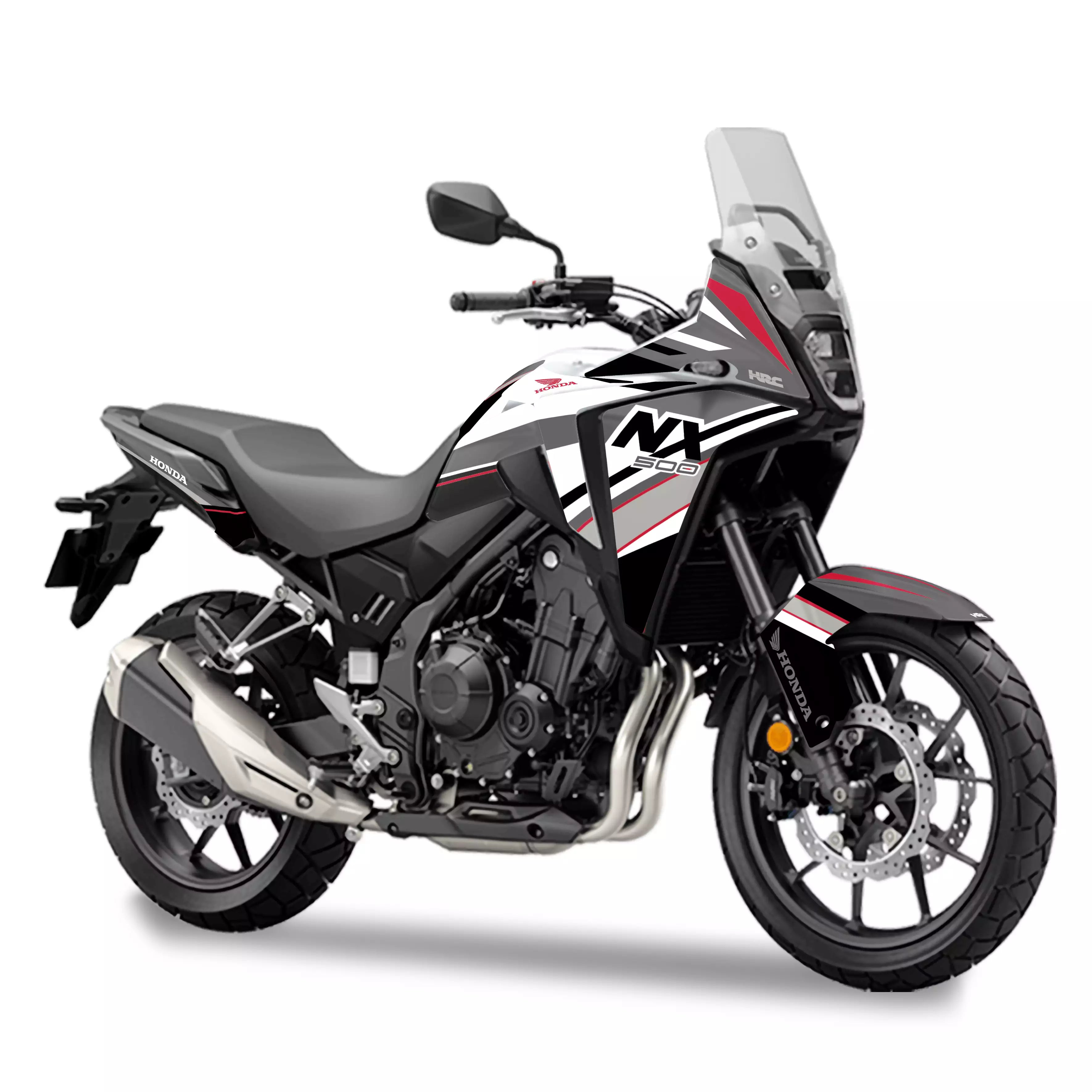 kit grafiche per Honda NX 500 rosso grigio