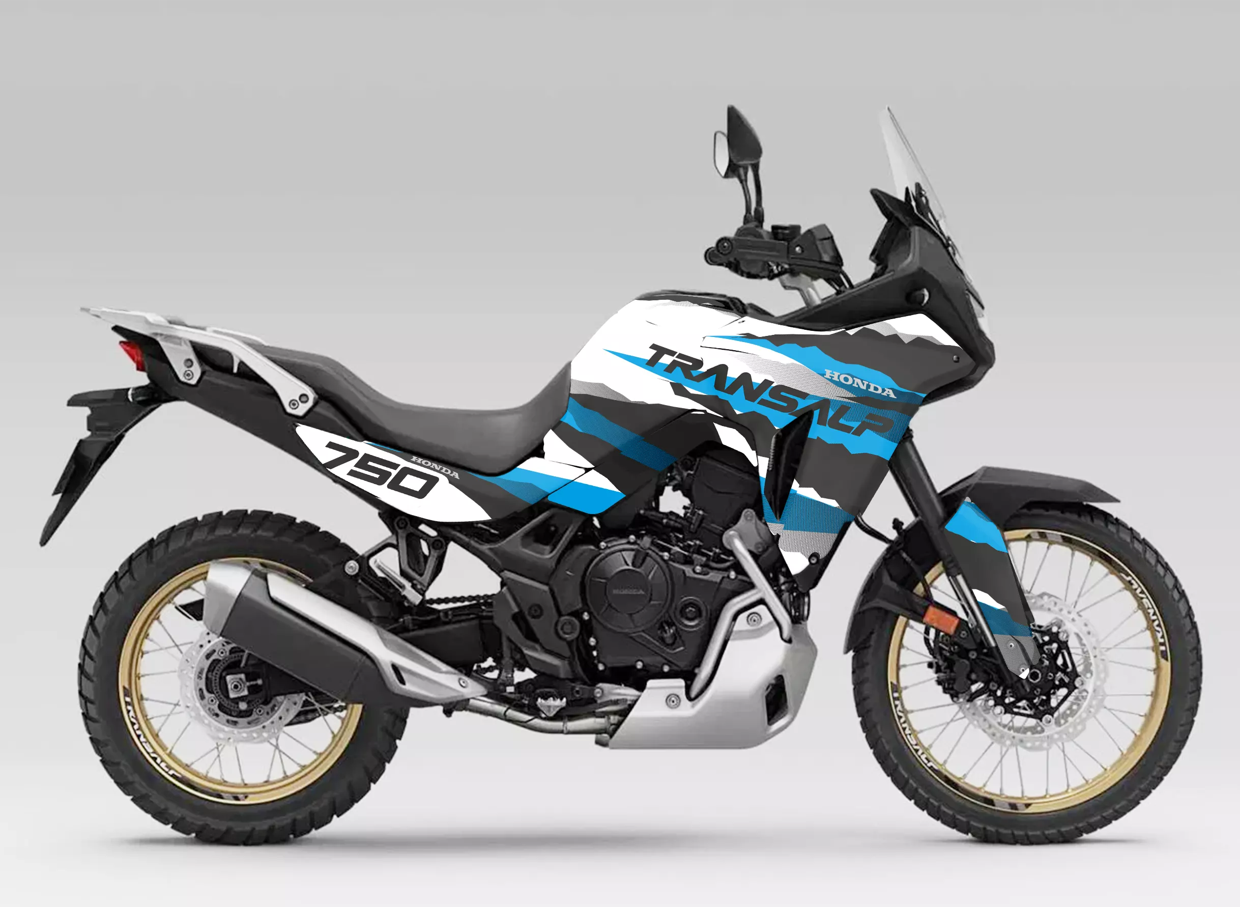 kit grafiche Honda Transalp XL 750 2023 - 2026 Cervino Blue
