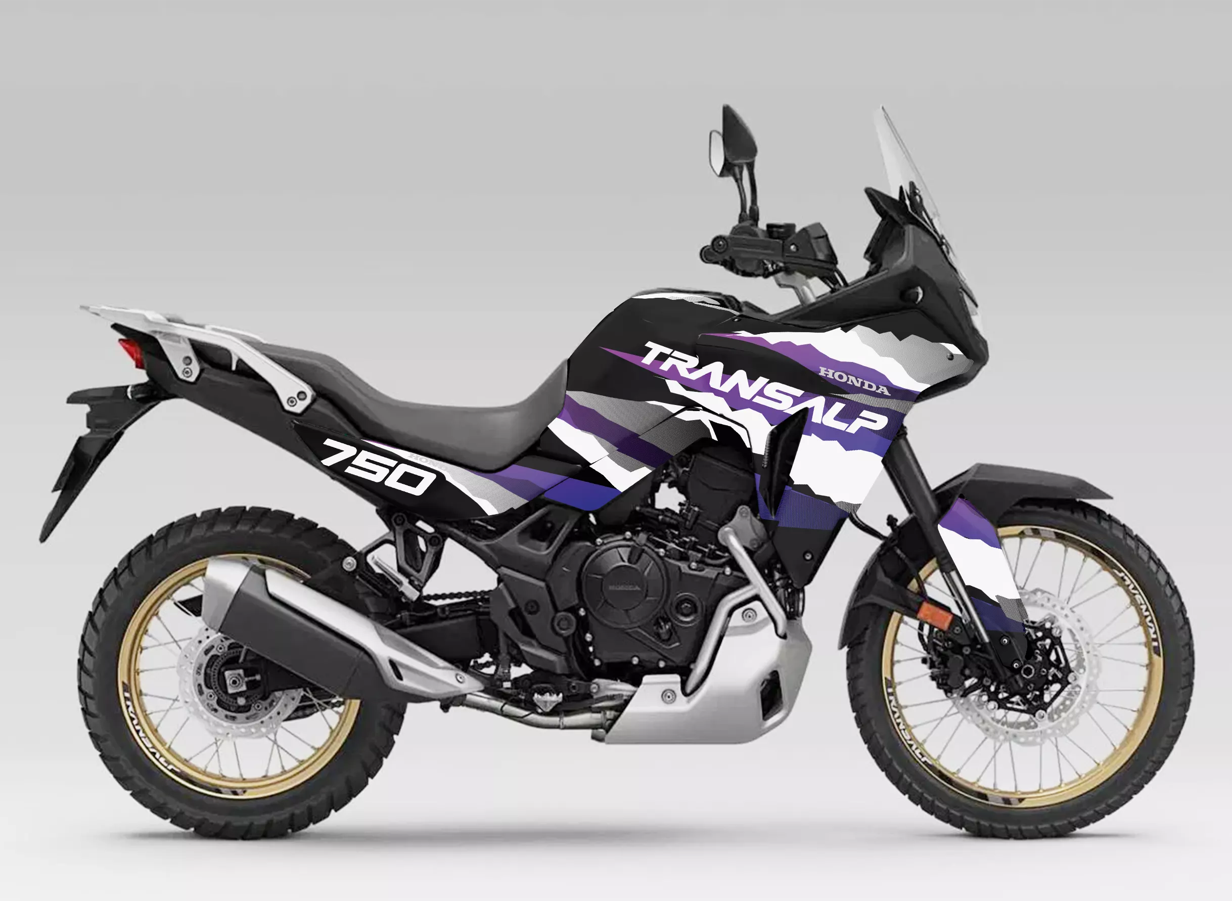 kit grafiche Honda Transalp XL 750 2023 - 2026 Cervino Purple