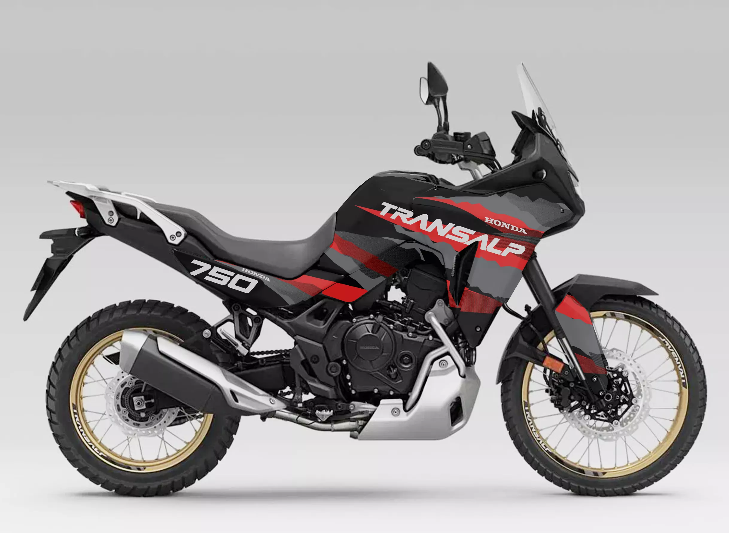 kit grafiche Honda Transalp XL 750 2023 - 2026 Cervino Red