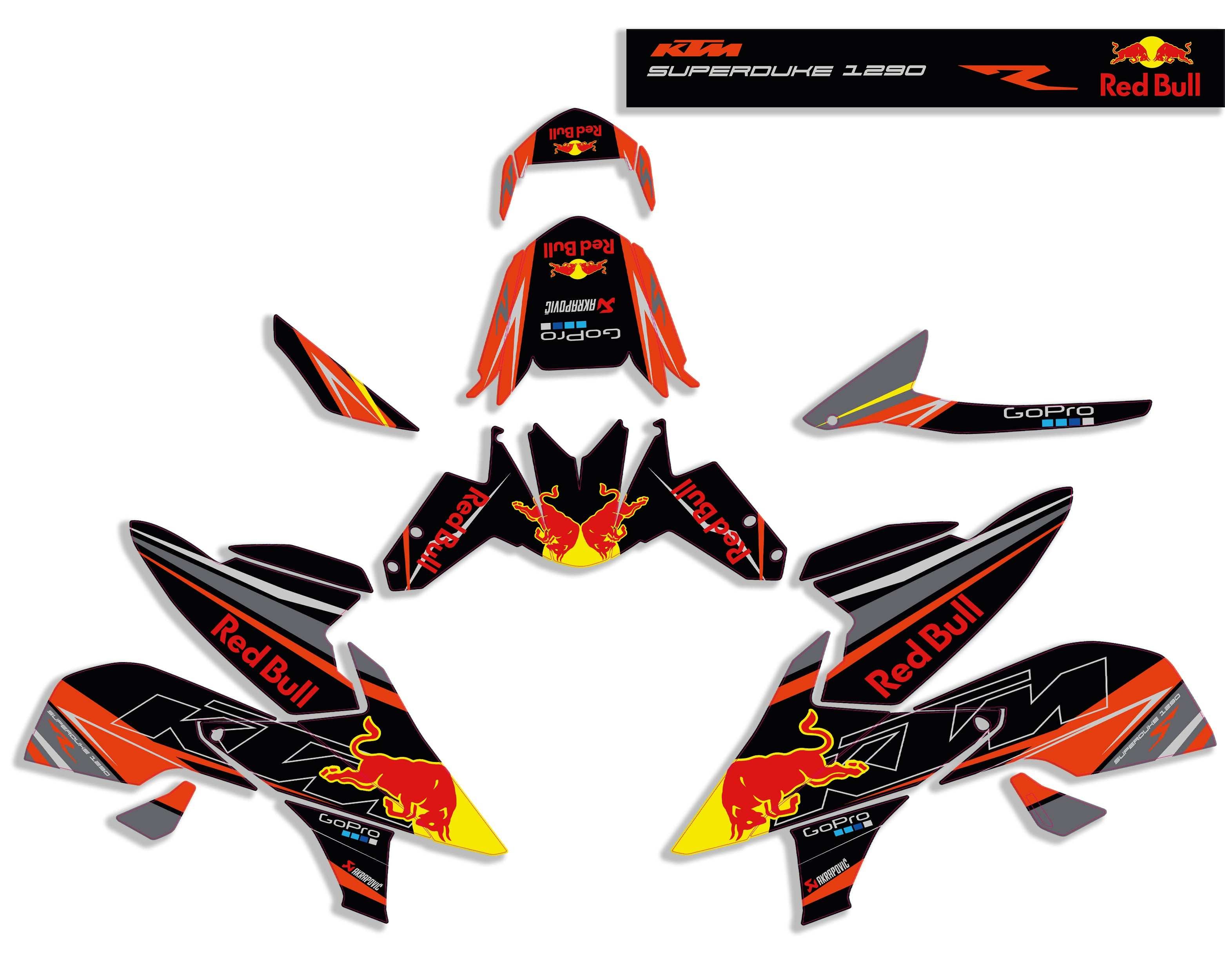 kit grafiche superduke 1290 r RB nero
