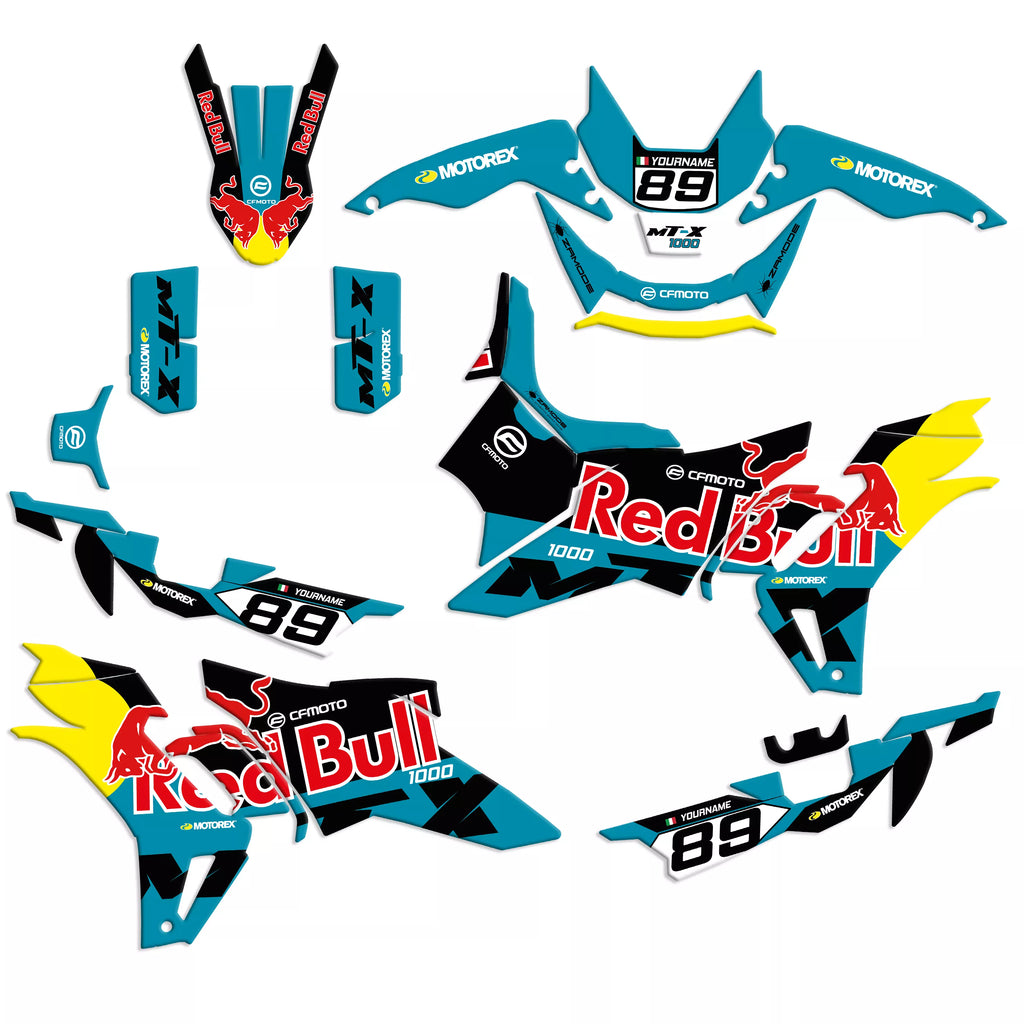 kit grafiche per CFMOTO 1000 MT-X RB Azzurro
