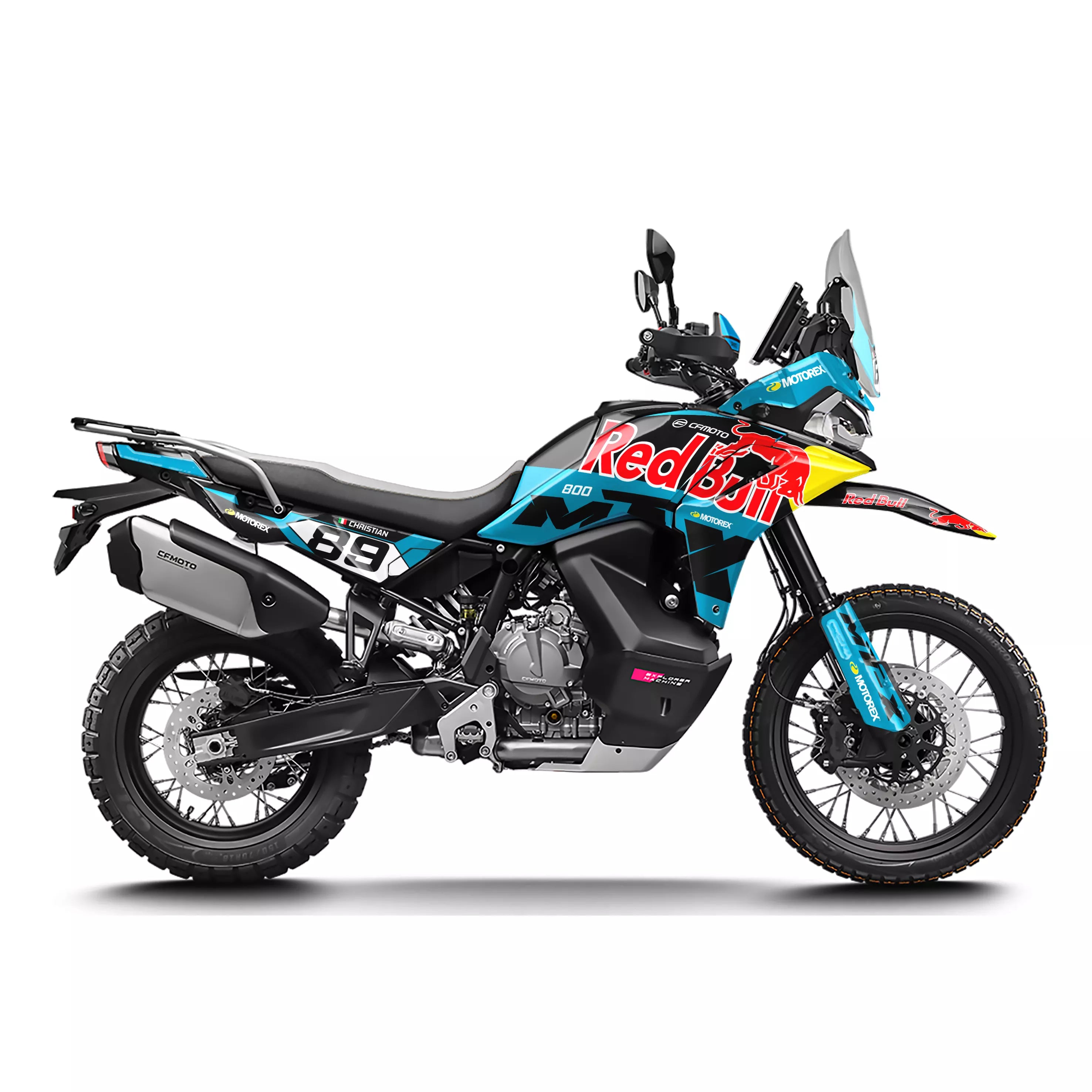 Graphic kit for CFMOTO 800 MT-X RB Light Blue