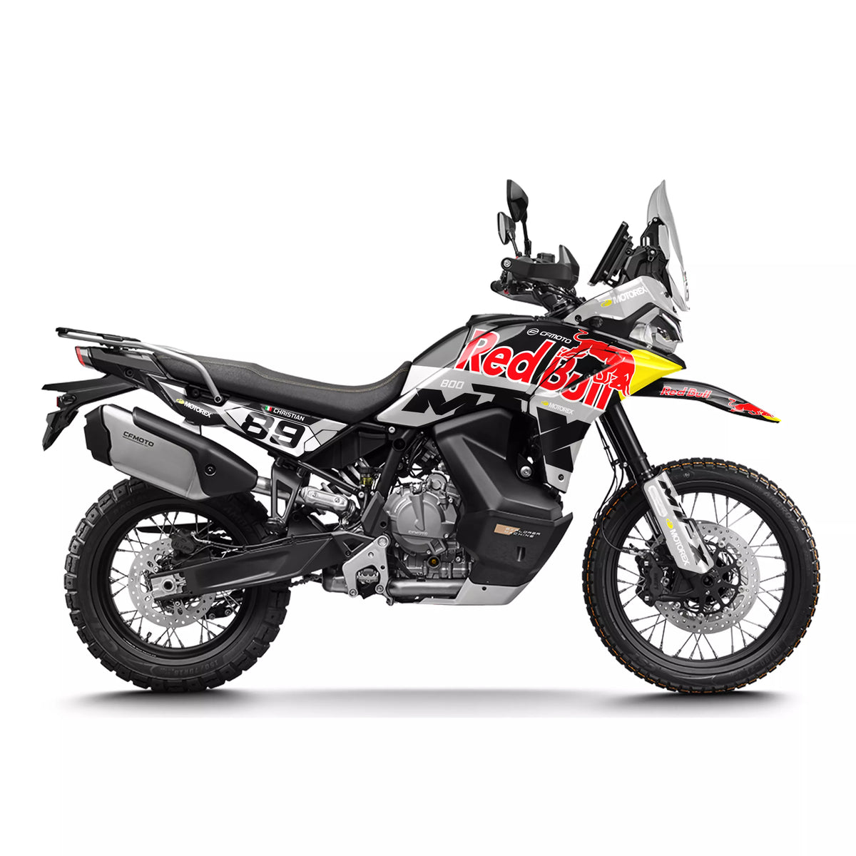 kit grafiche per CFMOTO 800 MT-X RB Grigio