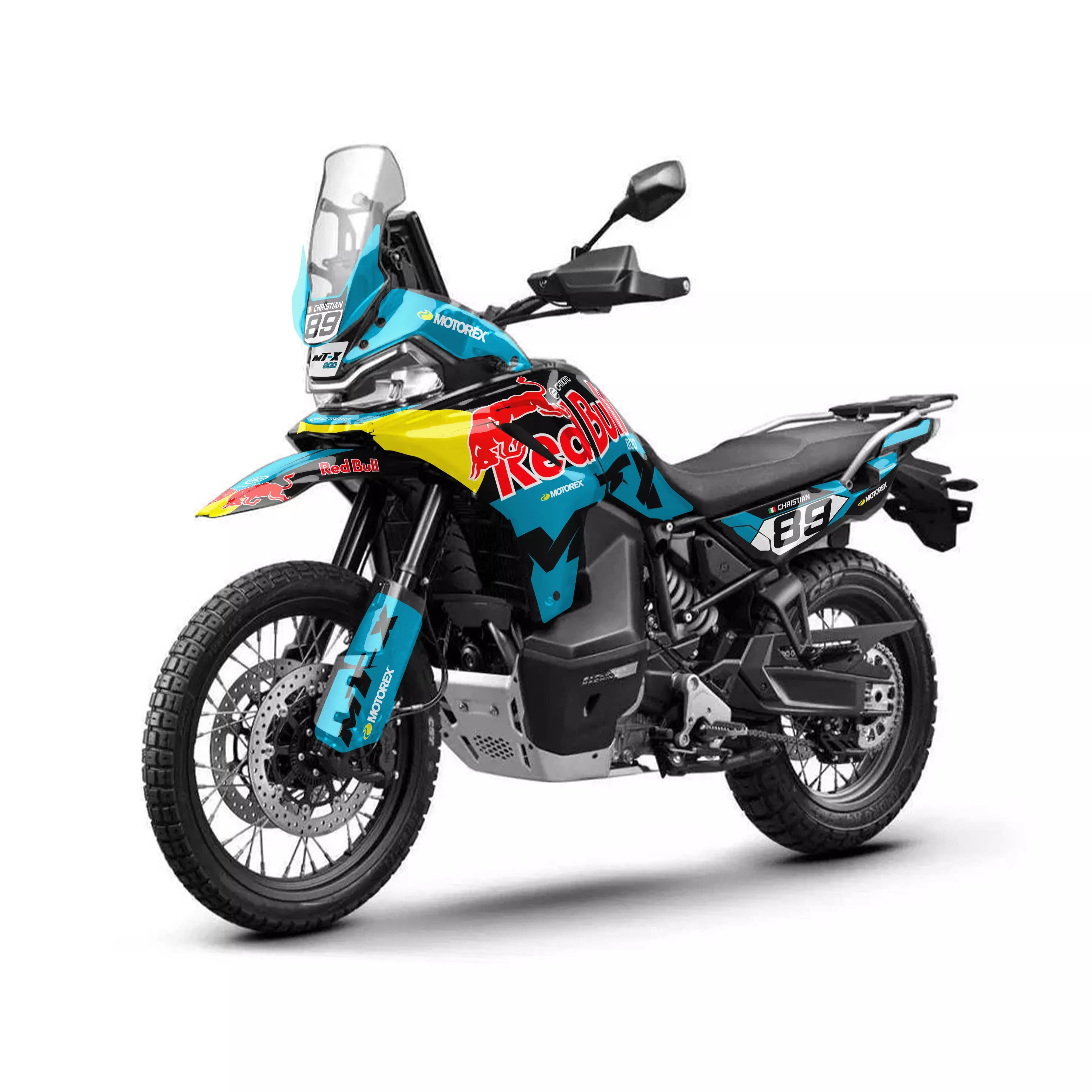 Graphic kit for CFMOTO 800 MT-X RB Light Blue