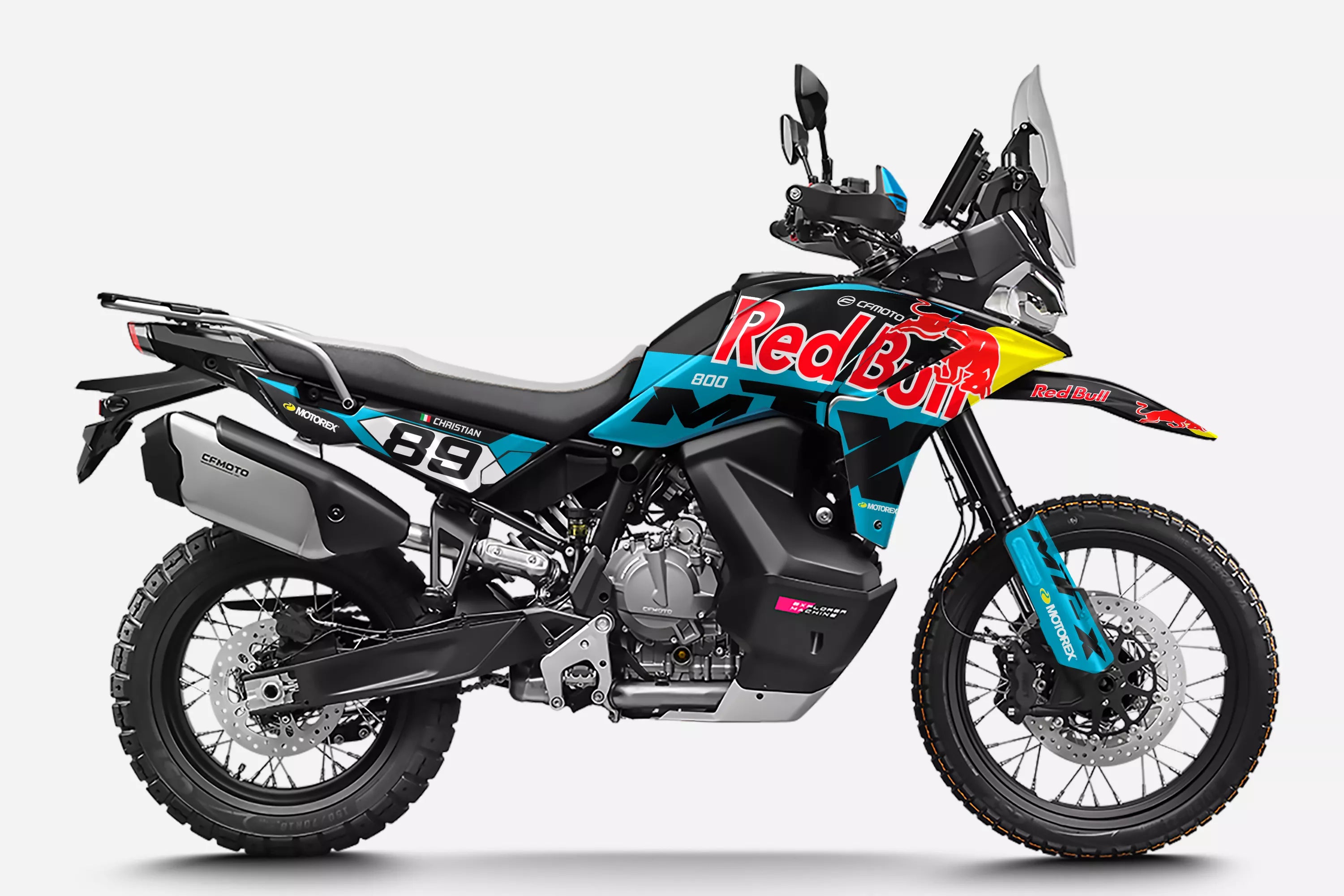 Graphic kit for CFMOTO 800 MT-X RB Light Blue