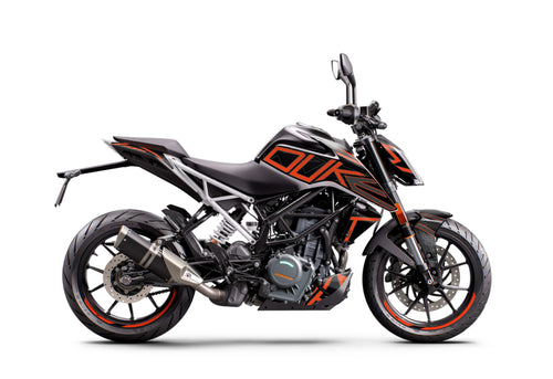 graphic kit for ktm duke 125 / 390 Arancio 2