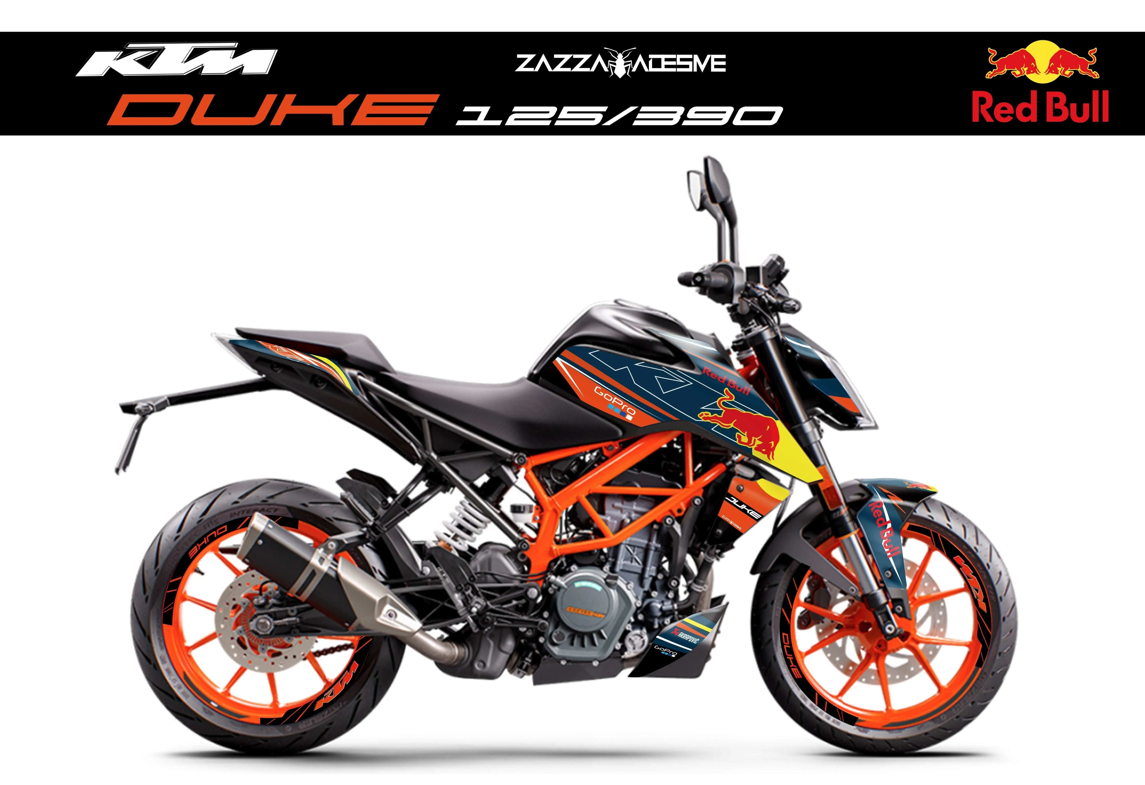 graphic kit for ktm duke 125 / 390 Rb Blue