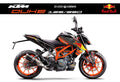 graphic kit for ktm duke 125 / 390 Rb grigio arancio