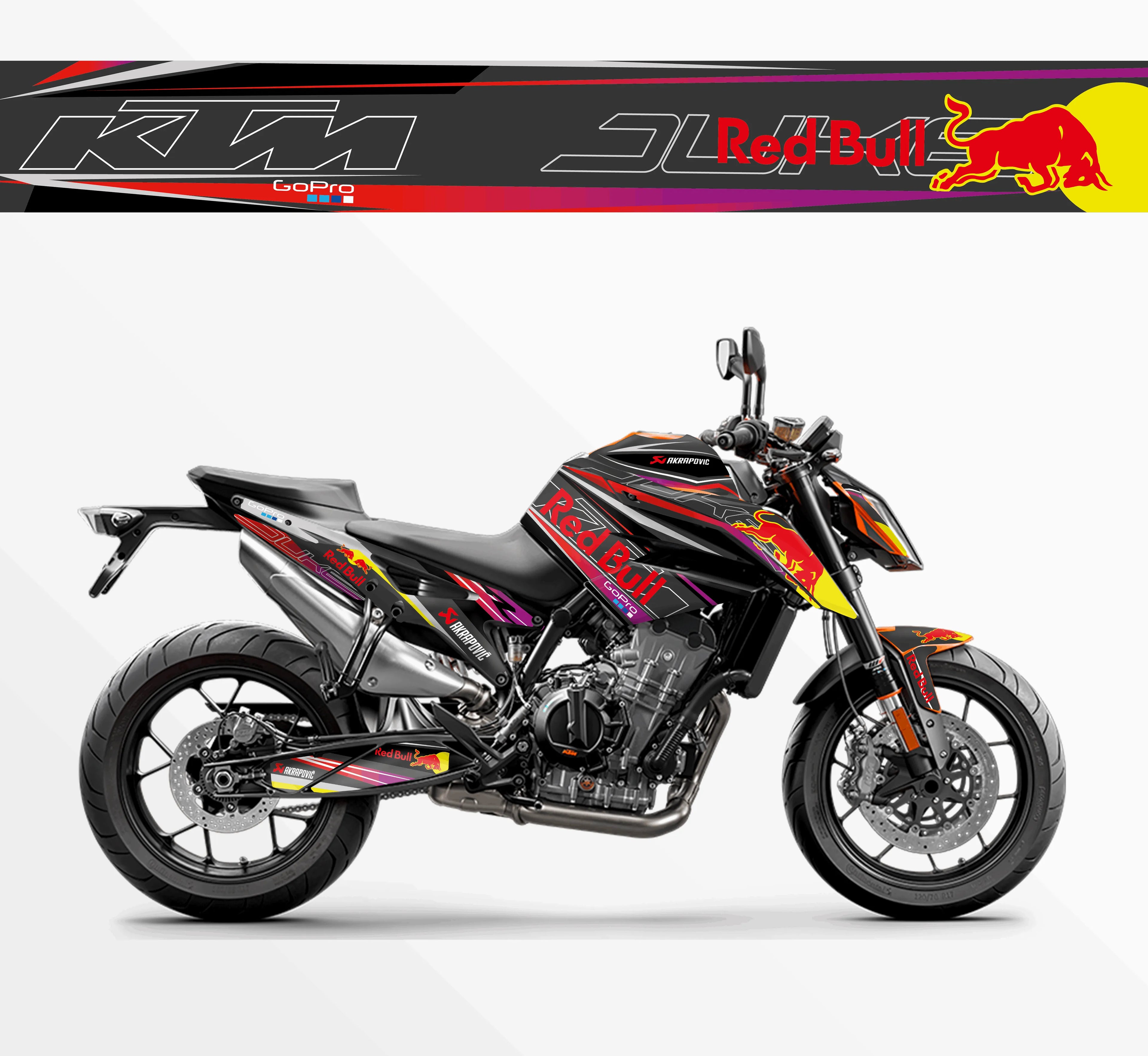 kit grafiche per ktm duke 790  / 890 Rb Grigio Viola