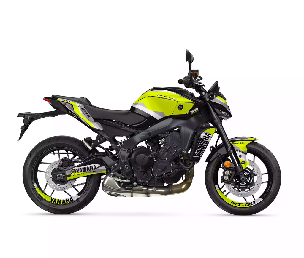 kit grafiche per mt 09 2024 - 2025 shark (giallo monster)
