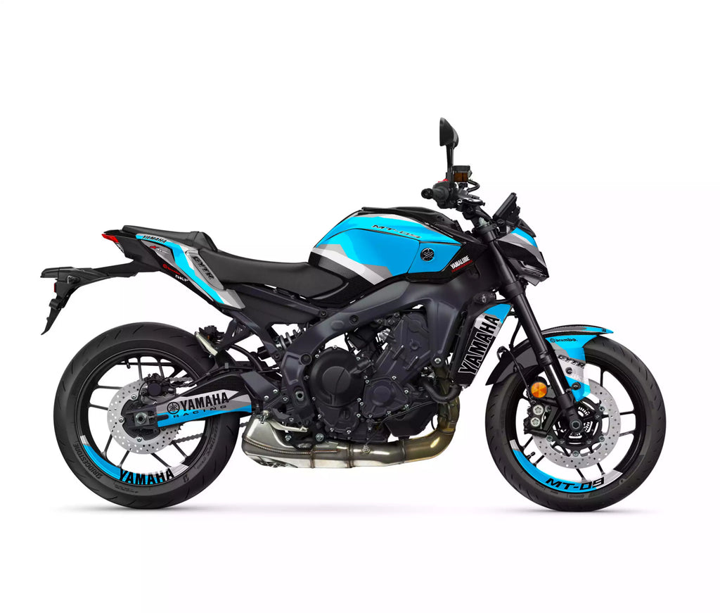 kit grafiche per mt 09 2024 - 2025 shark (ciano)
